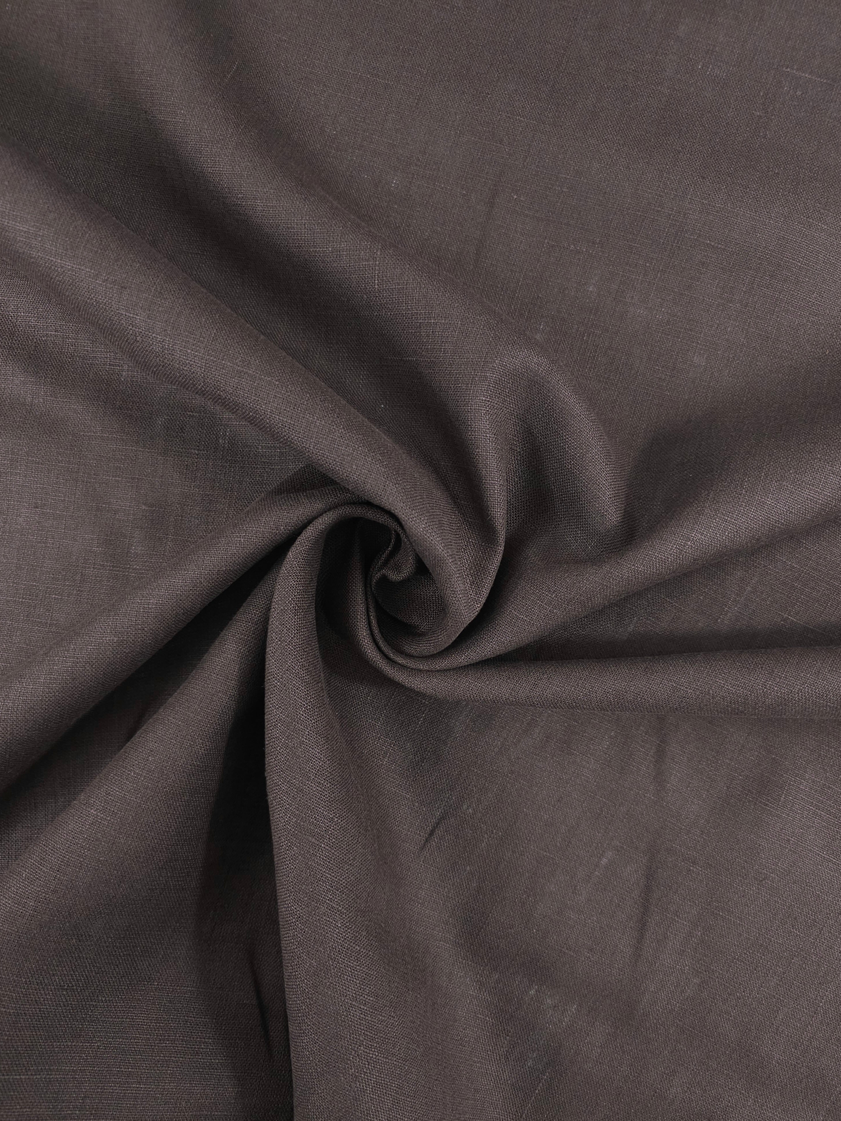 Dark Brown 100% Linen