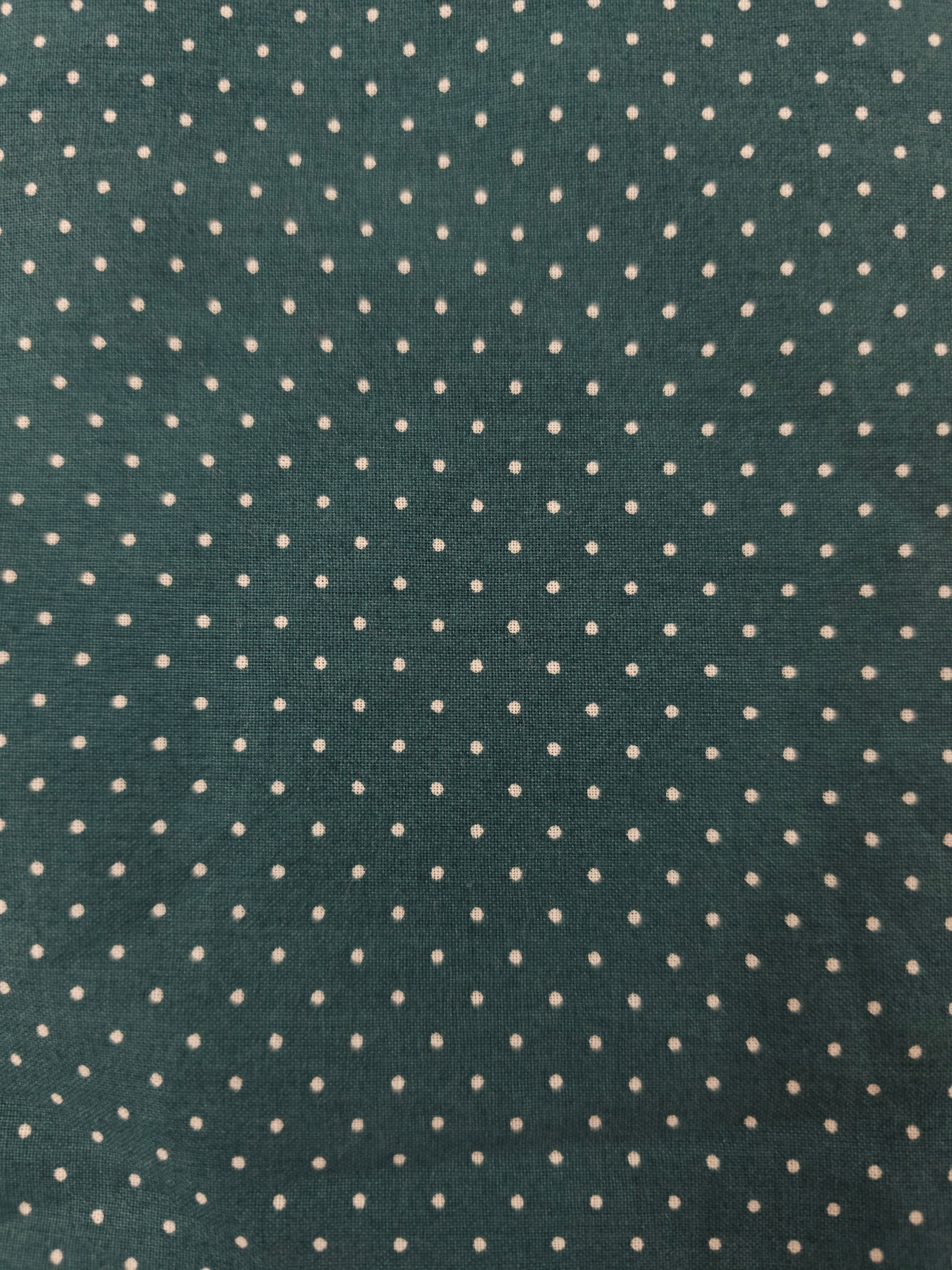 Dark forest polka dot Cotton- 1.2m piece