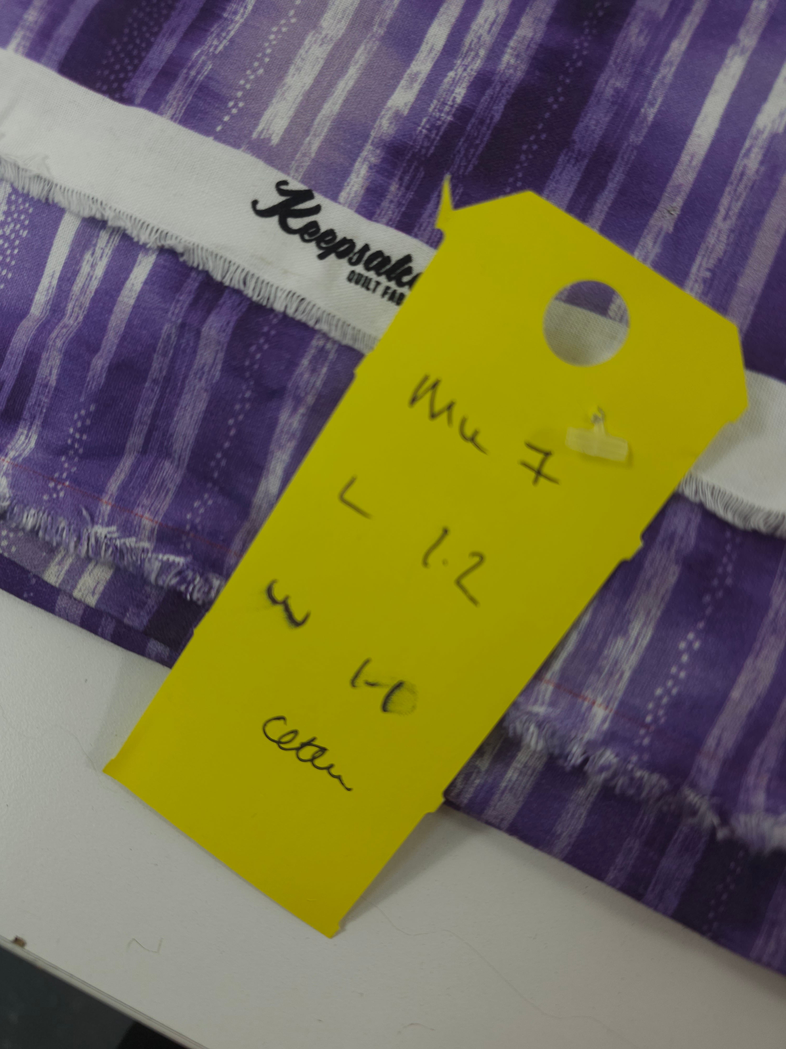 Lavender blend stripe Cotton- 1.2m piece