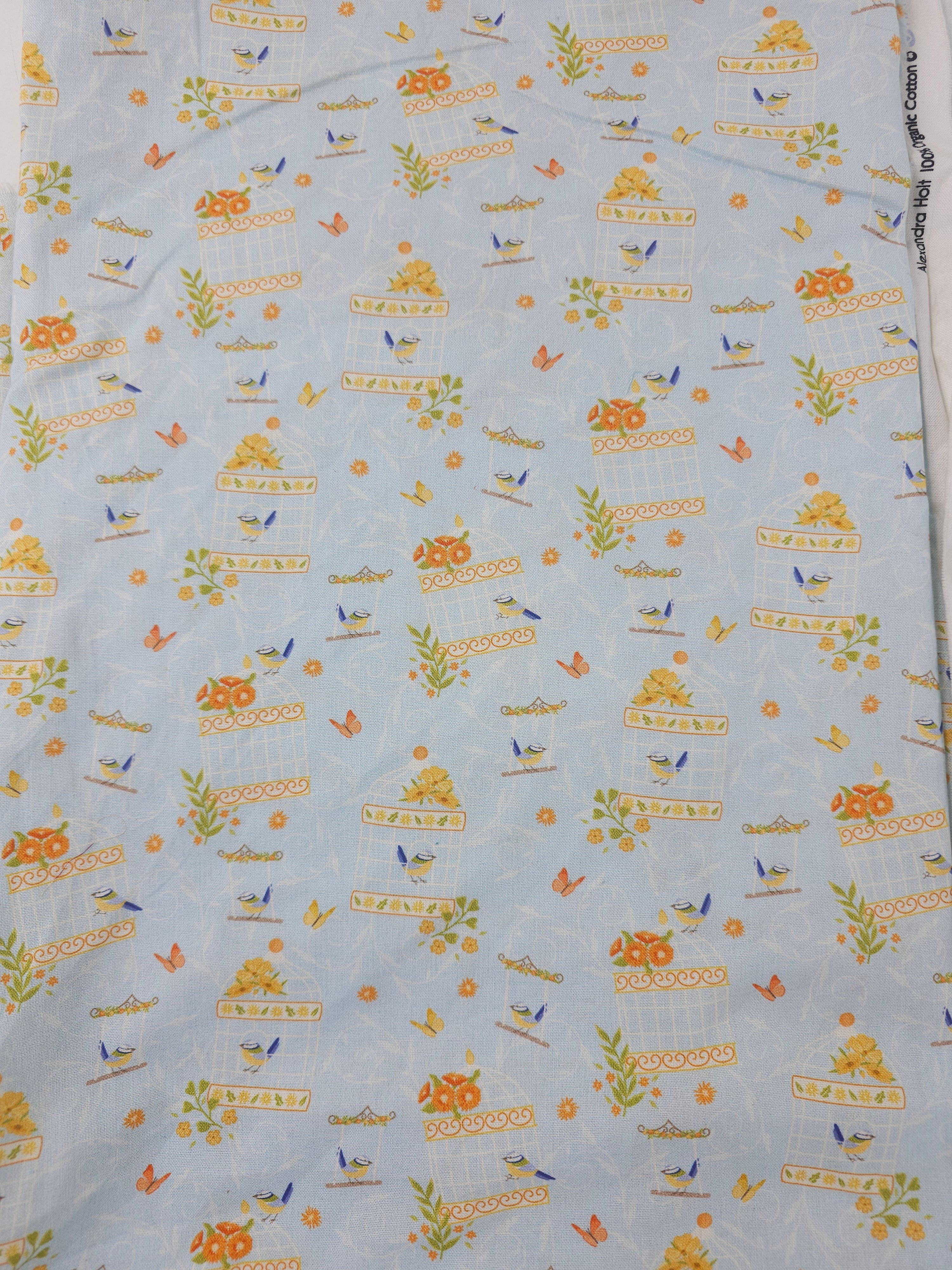 Caged bird Cotton- 2m piece