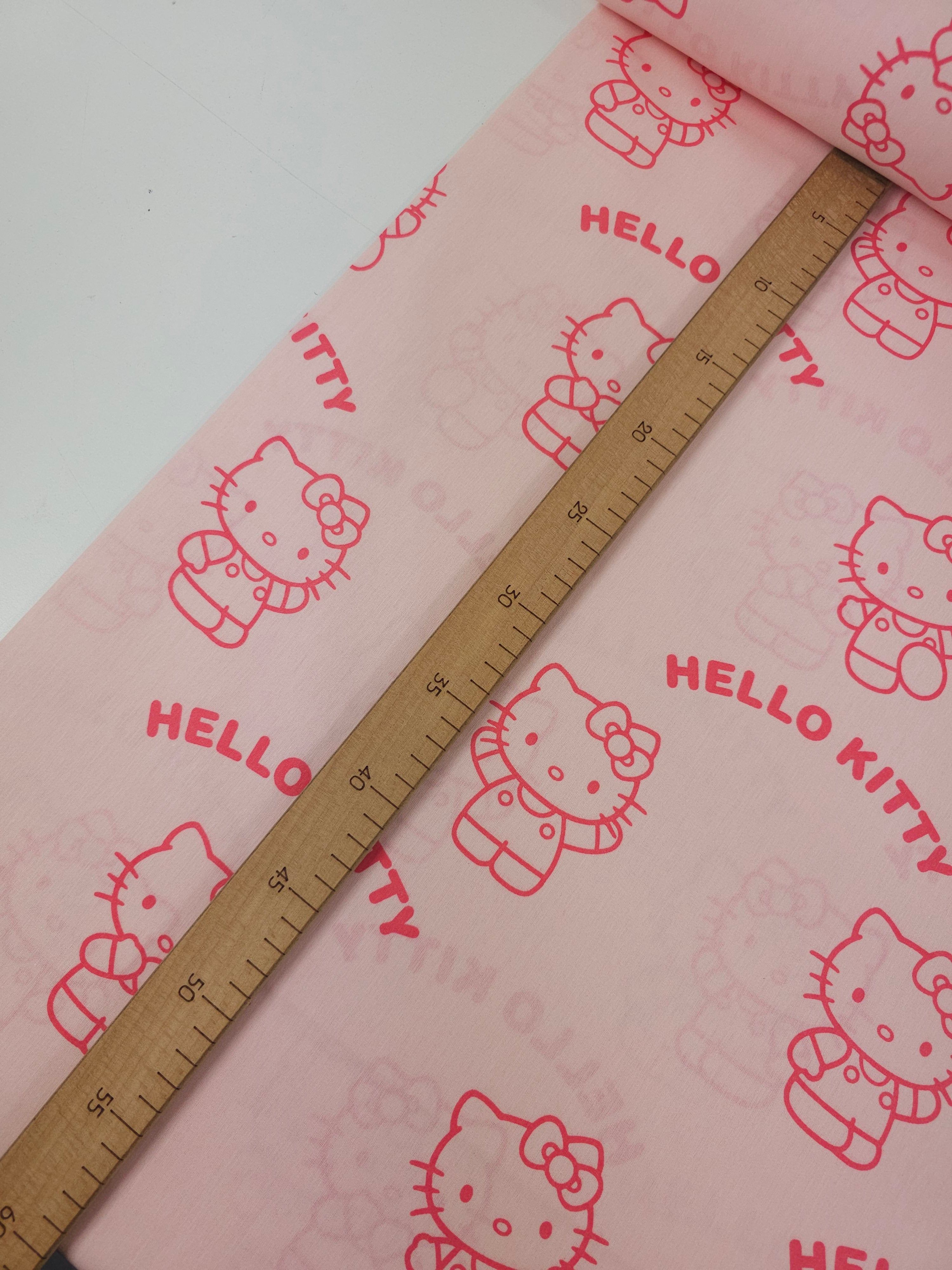 Candy Pink Hello Kitty 100% Cotton 80" *EXTRA WIDE*