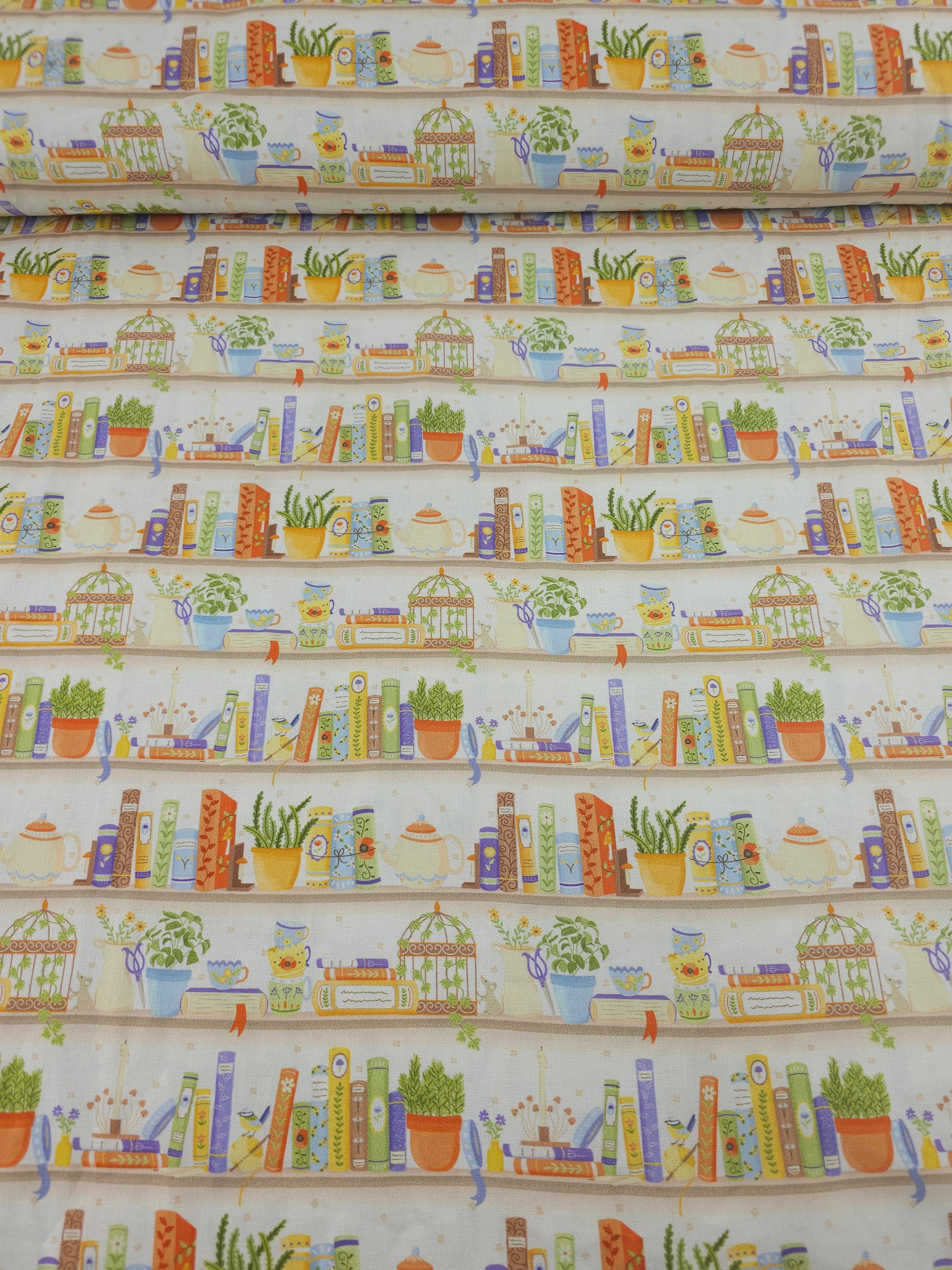Cottage Bliss Bookshelf 100% Cotton