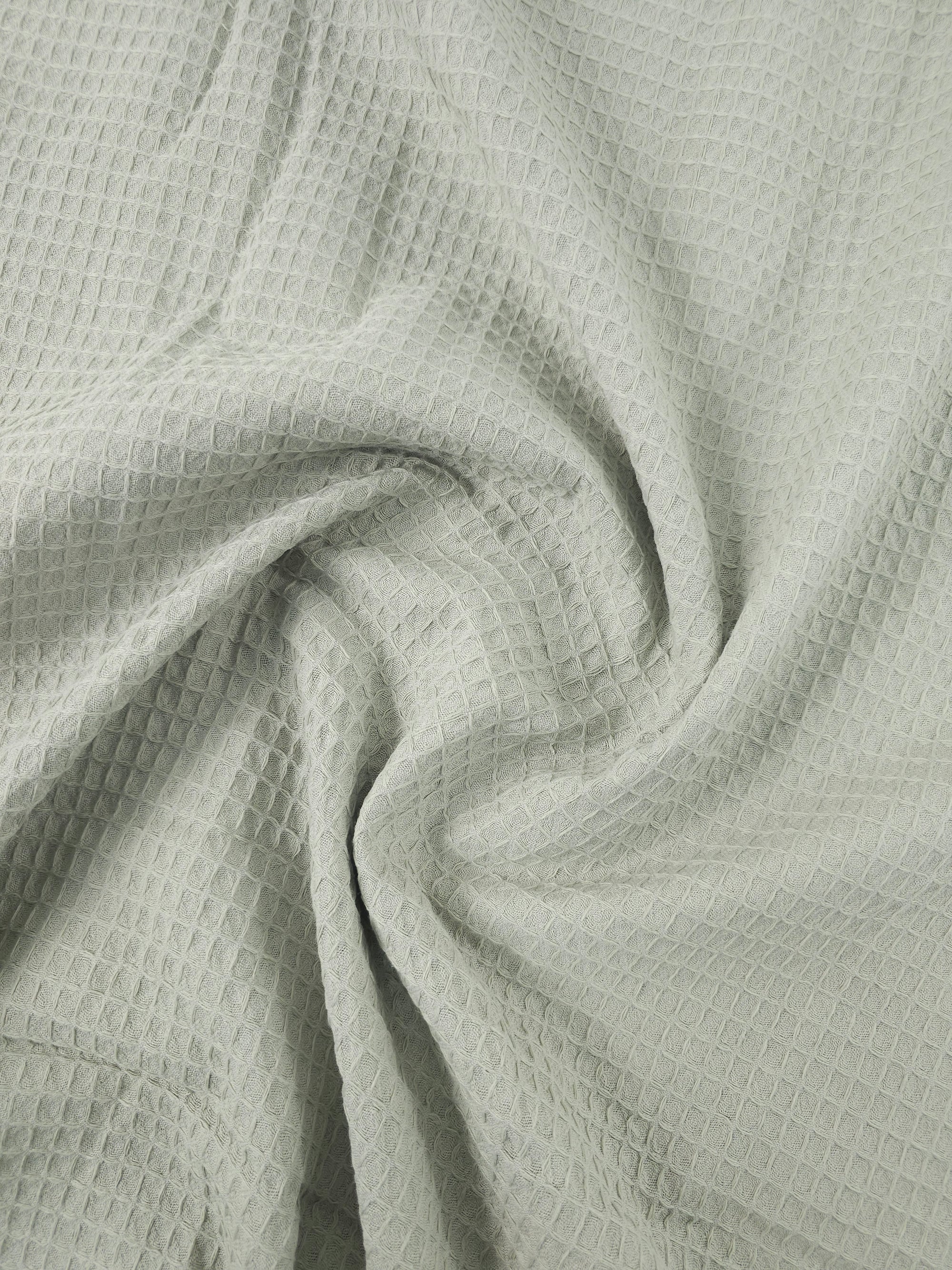 Pale Sage Waffle Cotton *EXTRA WIDE*