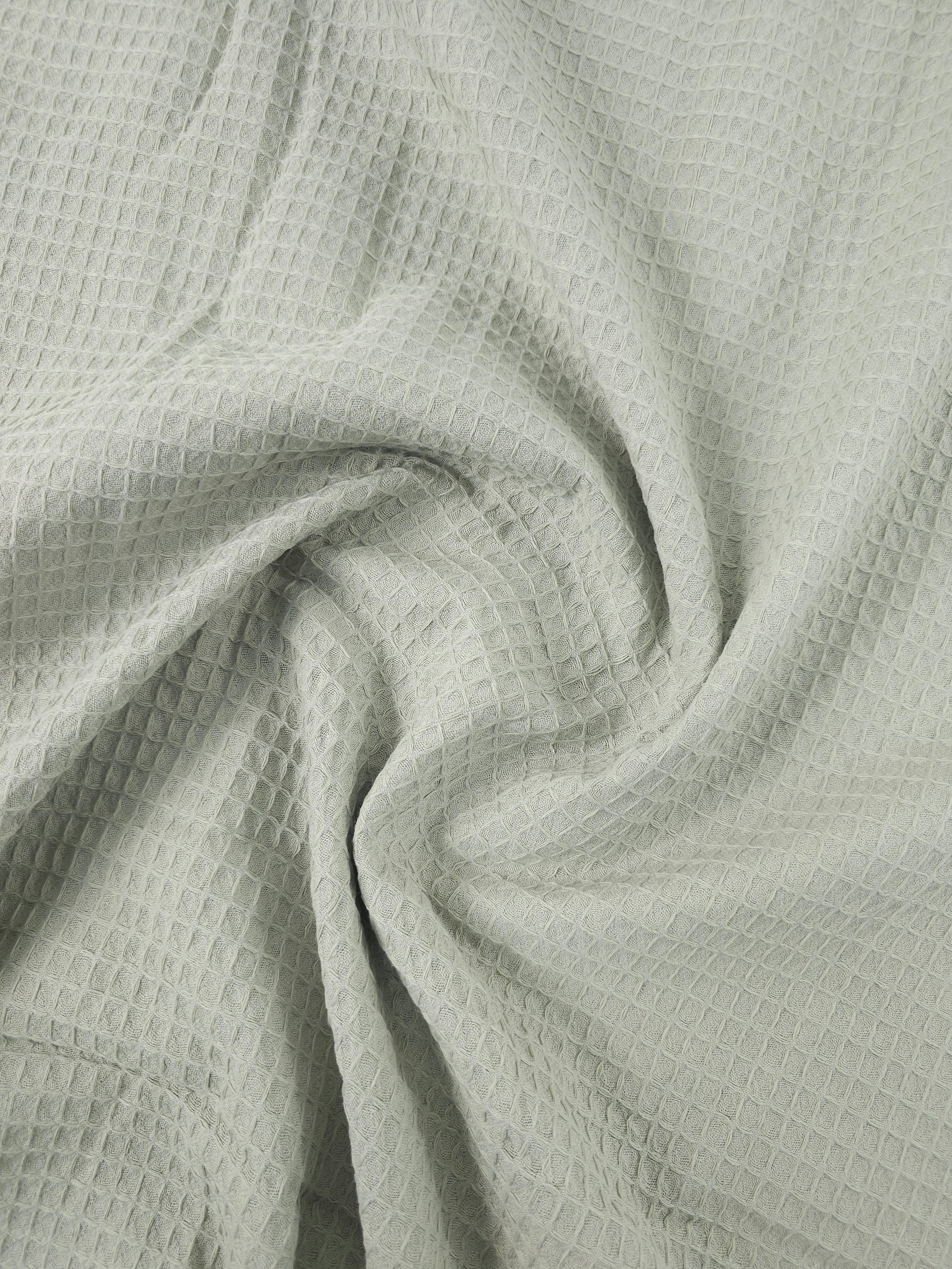 Pale Sage Waffle Cotton *EXTRA WIDE*
