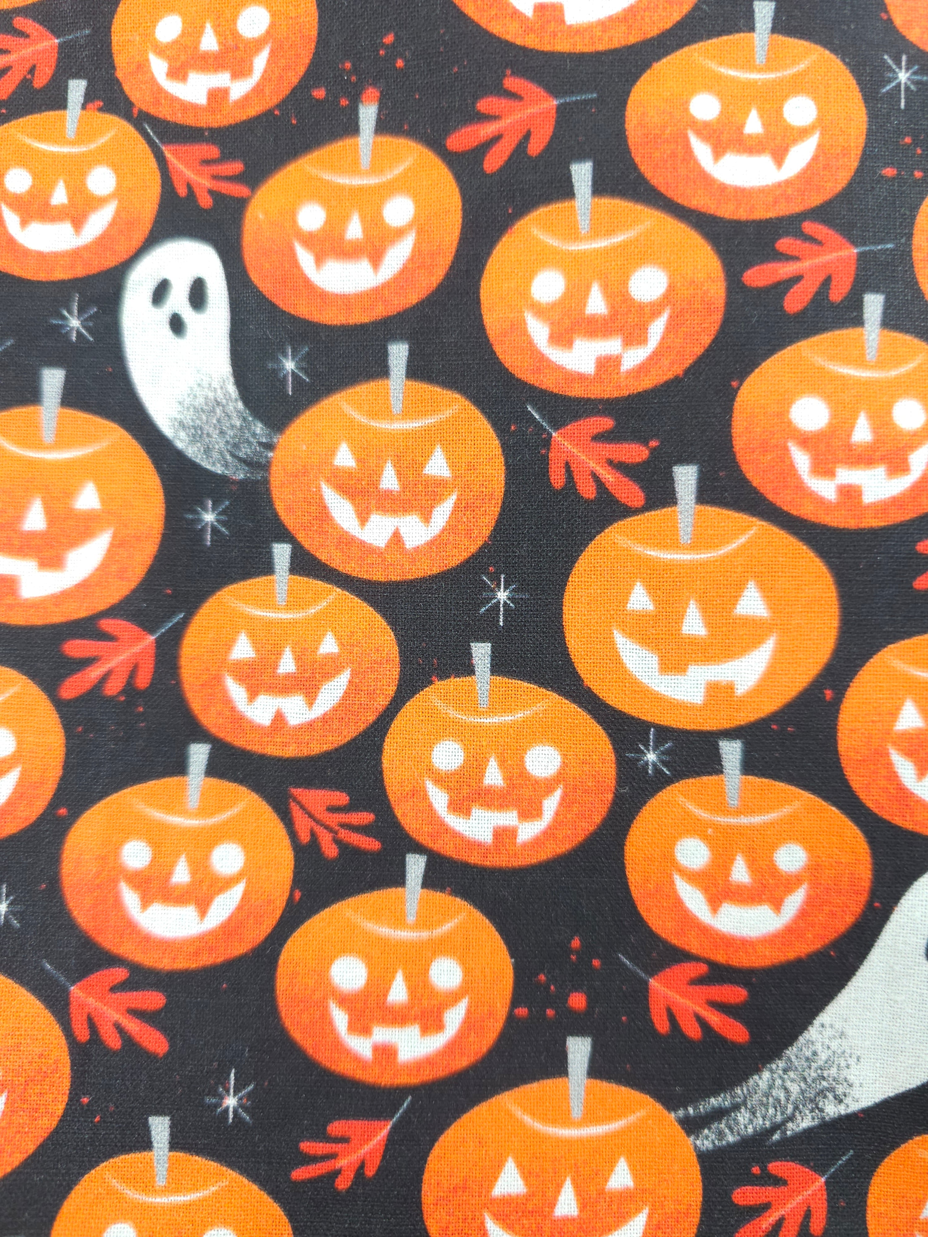 Ghastly pumpkins Cotton- 2.4m piece