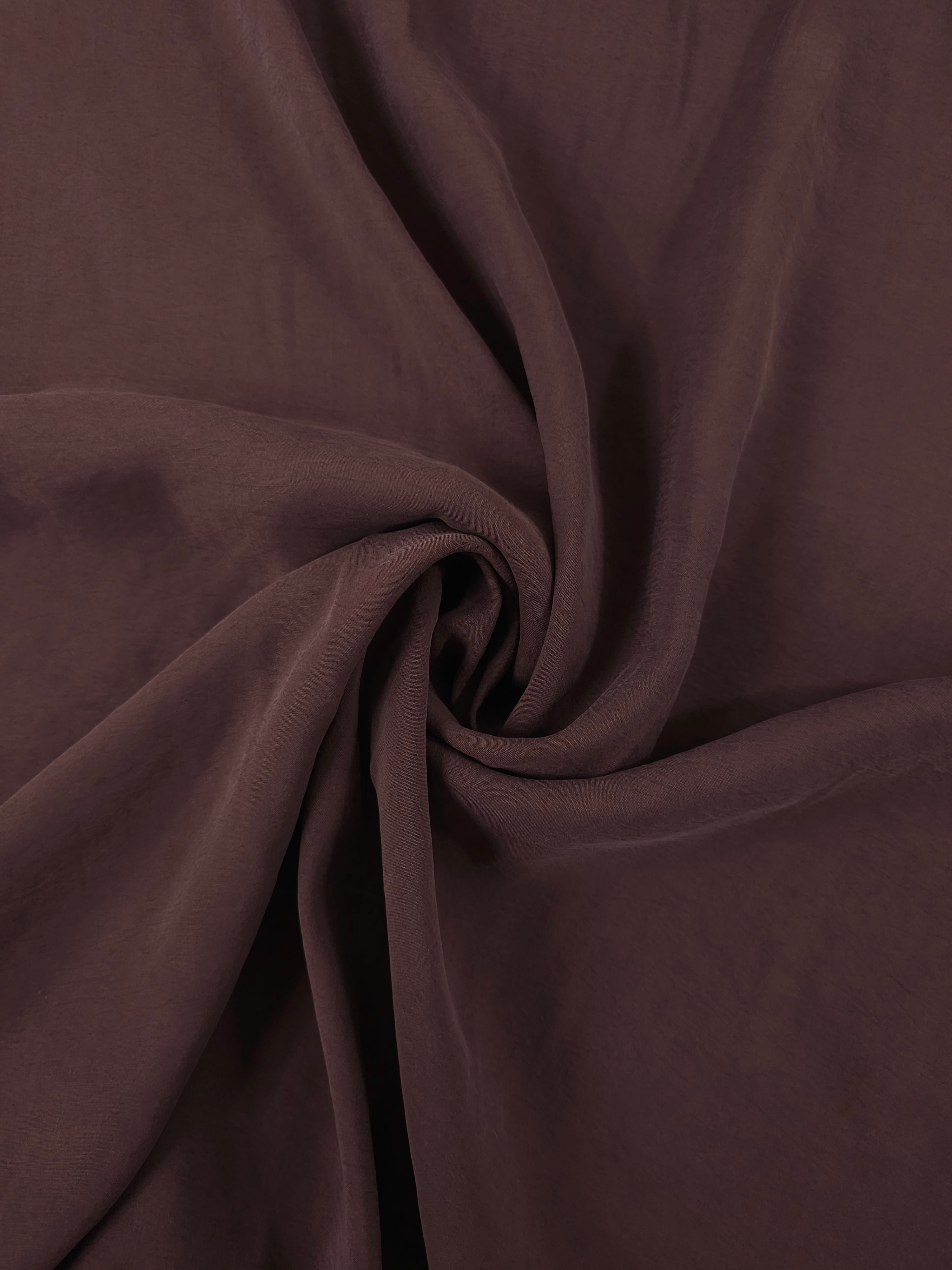 Puce Brown Poly Cupro Modal