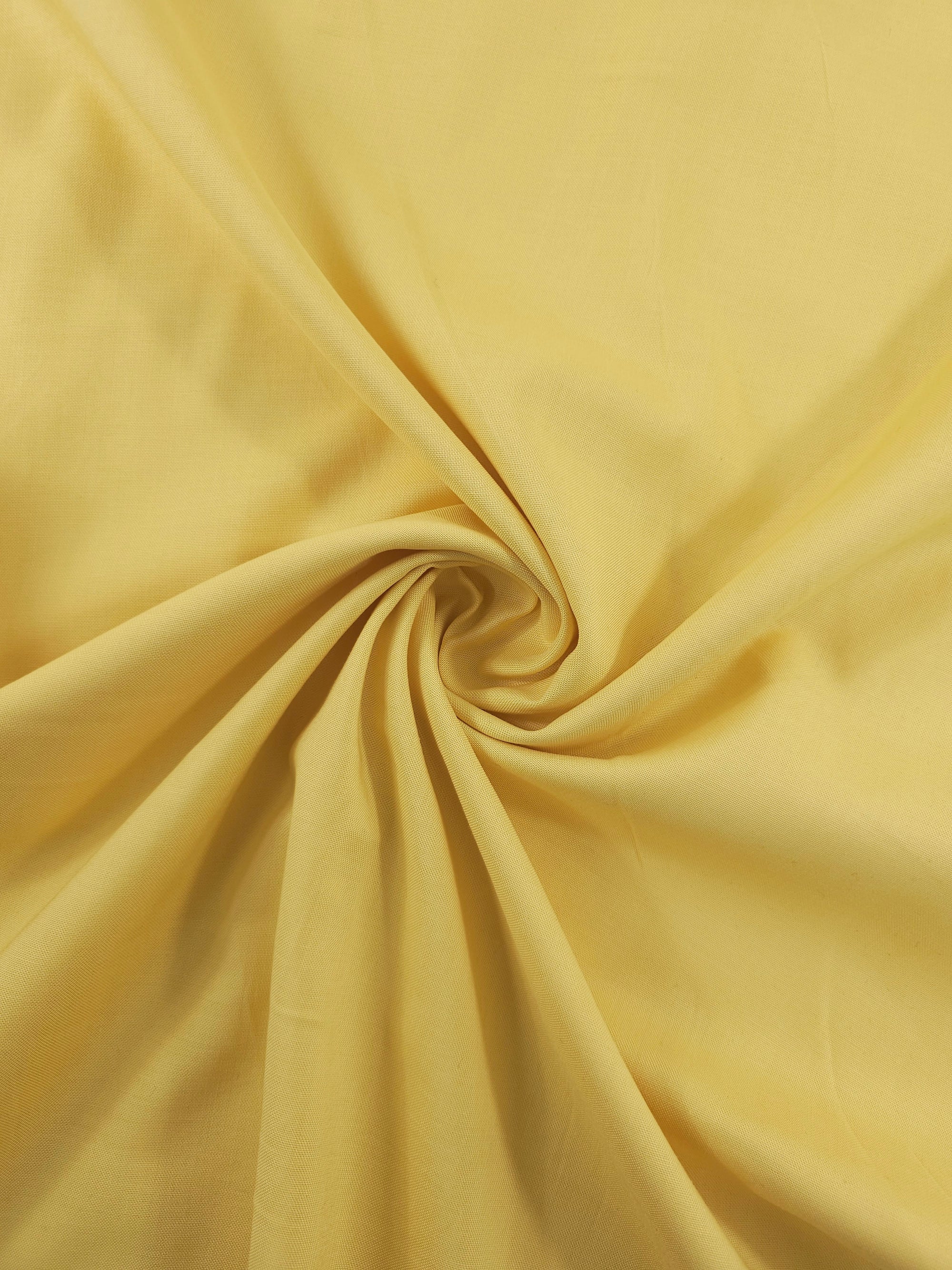 Butter Yellow 100% Cotton