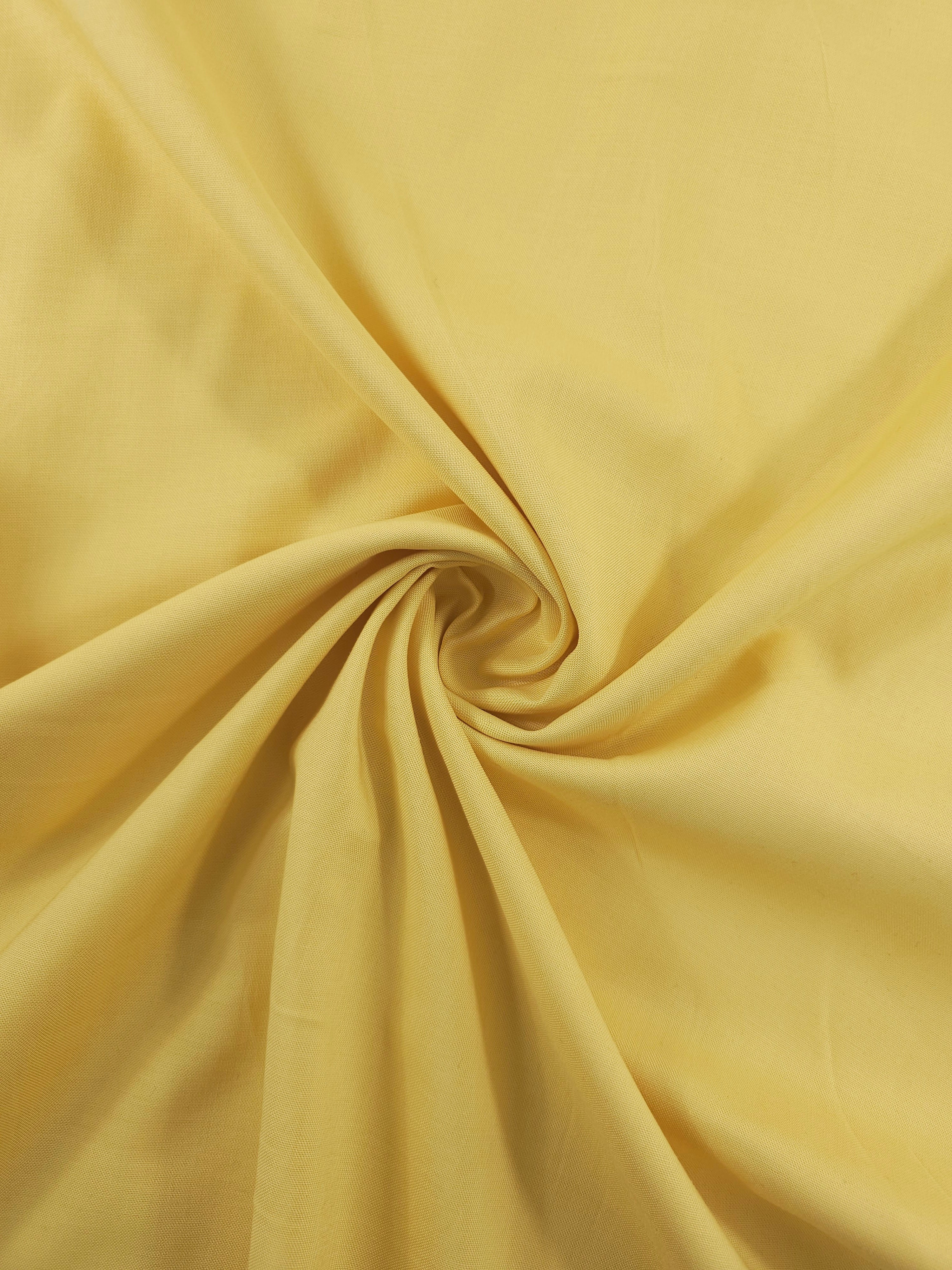 Butter Yellow 100% Cotton