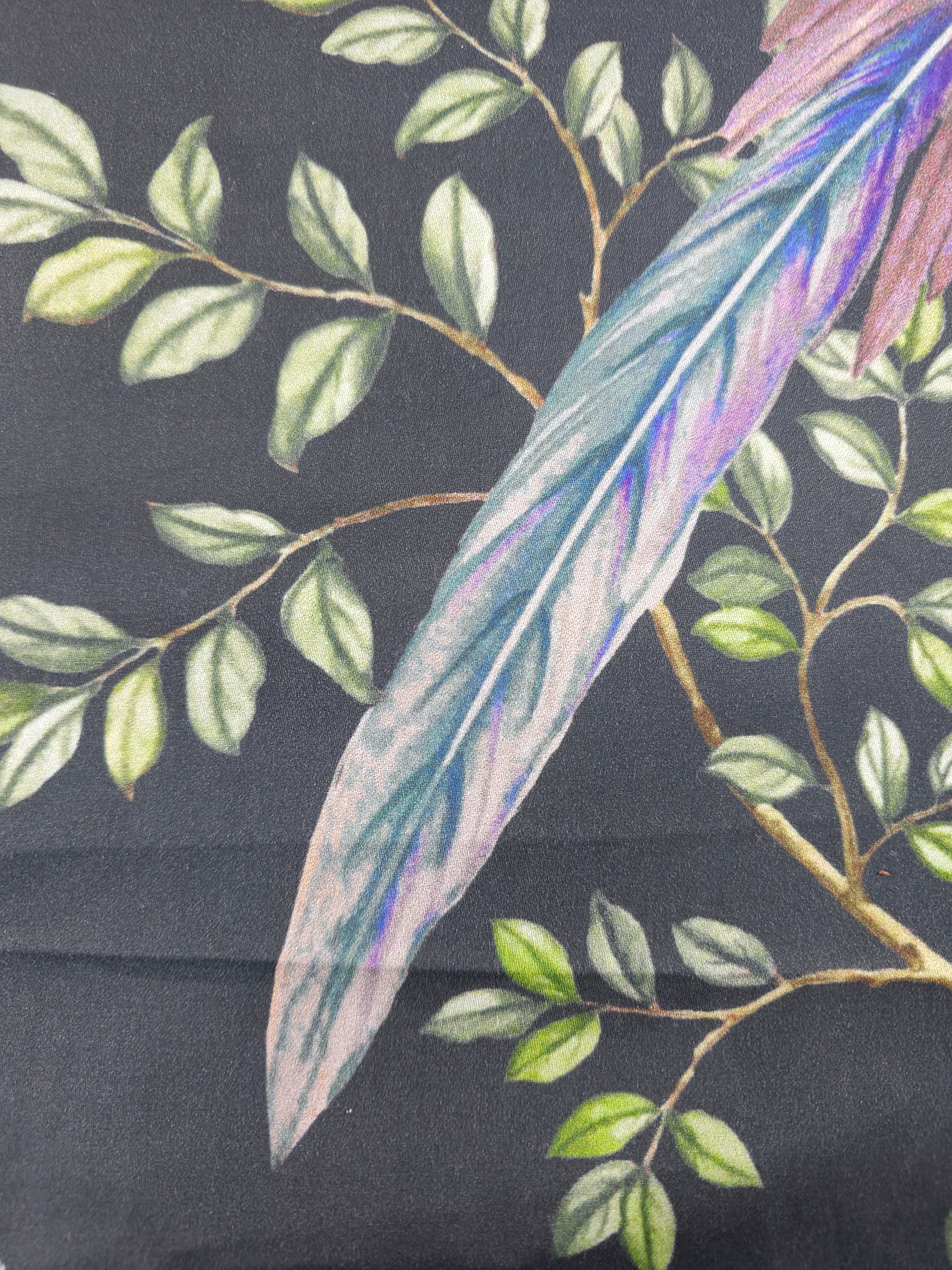 Feathered branch Cotton sateen- 2m piece