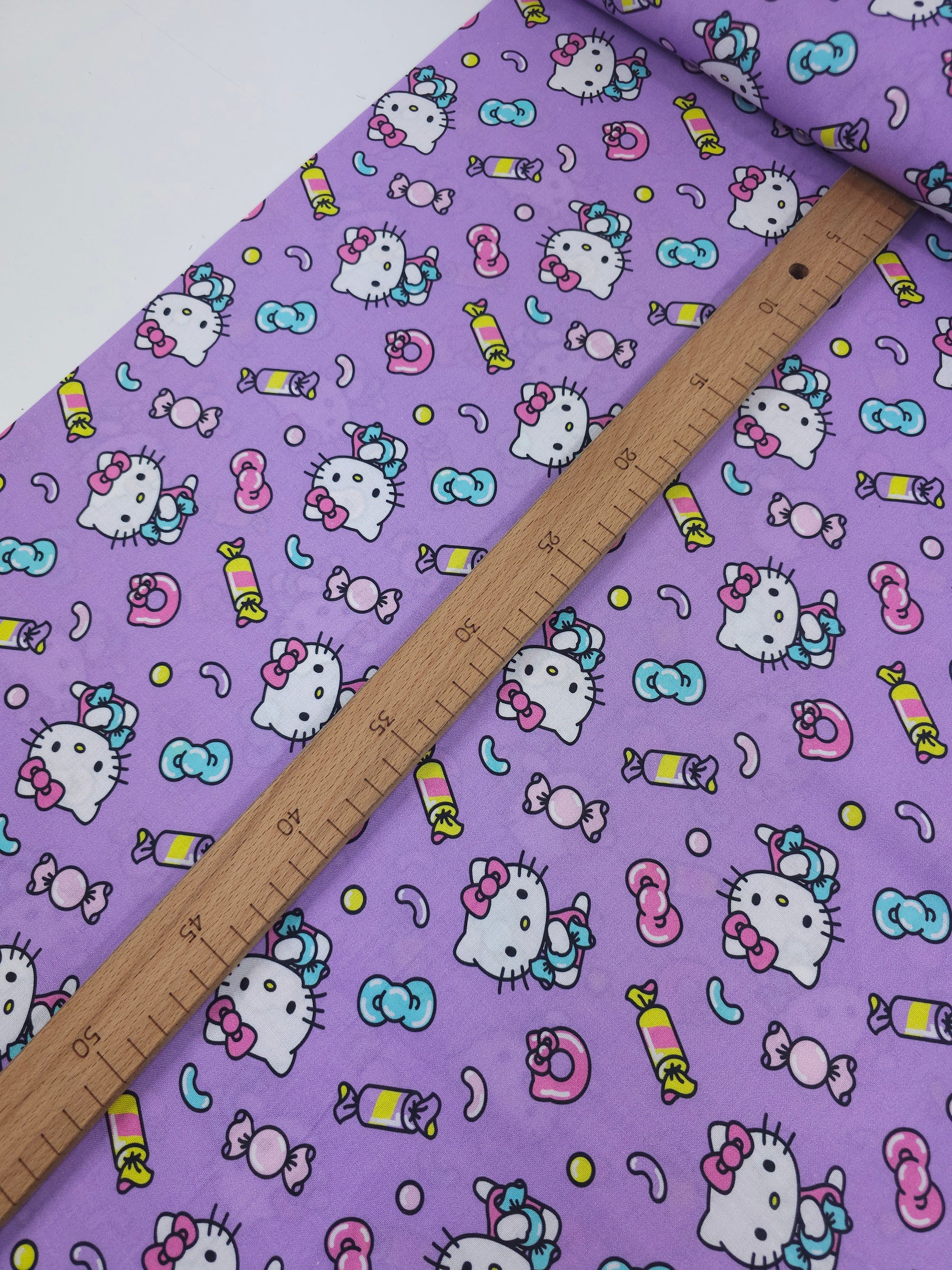 Purple Hello Kitty Candy Land 100% Cotton