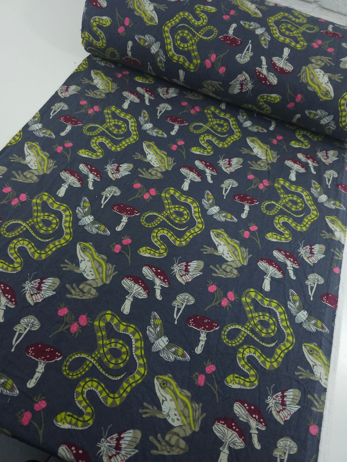 Enchanted Mushroom Forest Lightweight Flannel Cotton