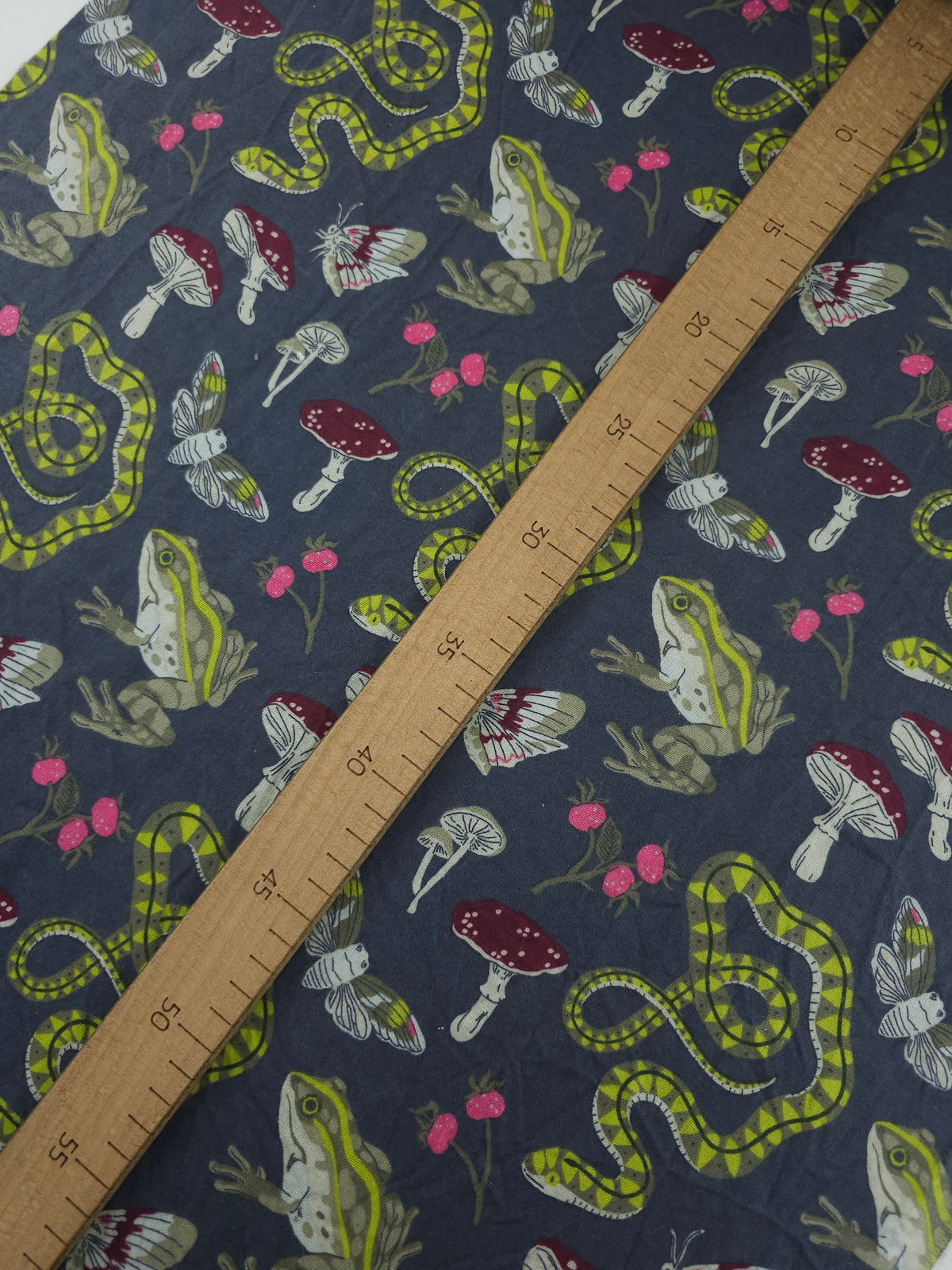 Enchanted Mushroom Forest Lightweight Flannel Cotton