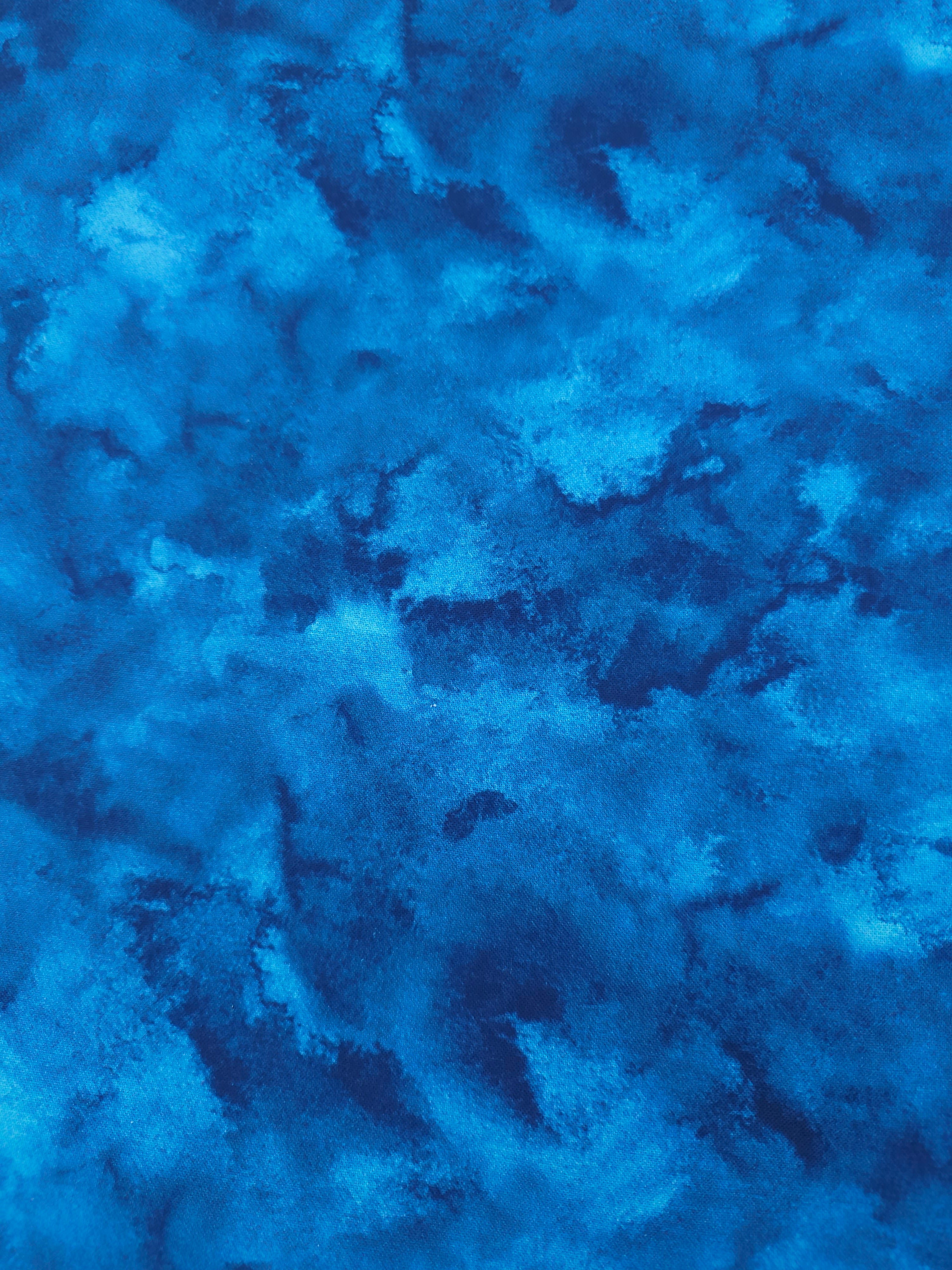 Indian blue clouds Cotton- 1.3m piece