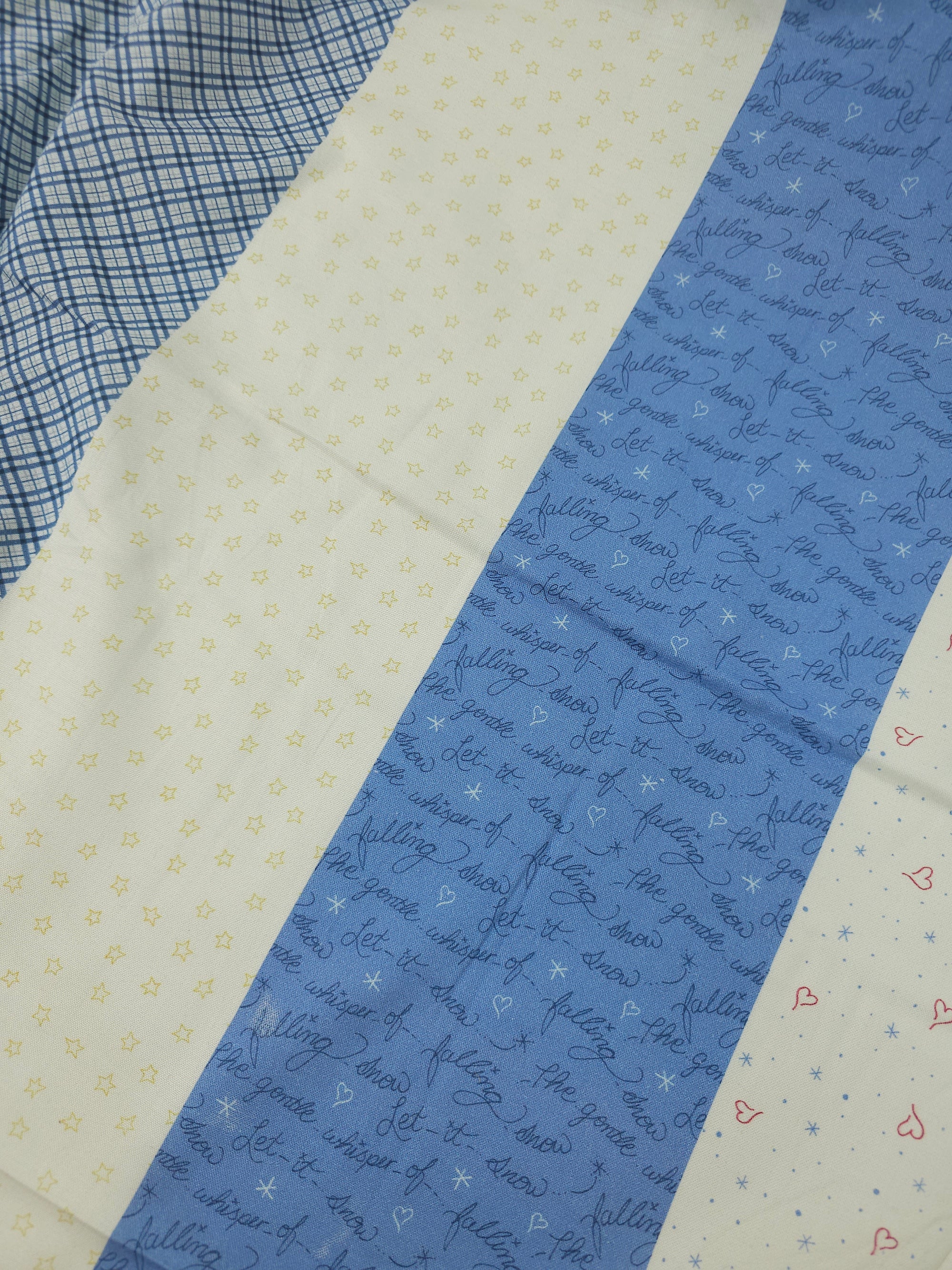 Snowy Panel Stripe 100% Cotton