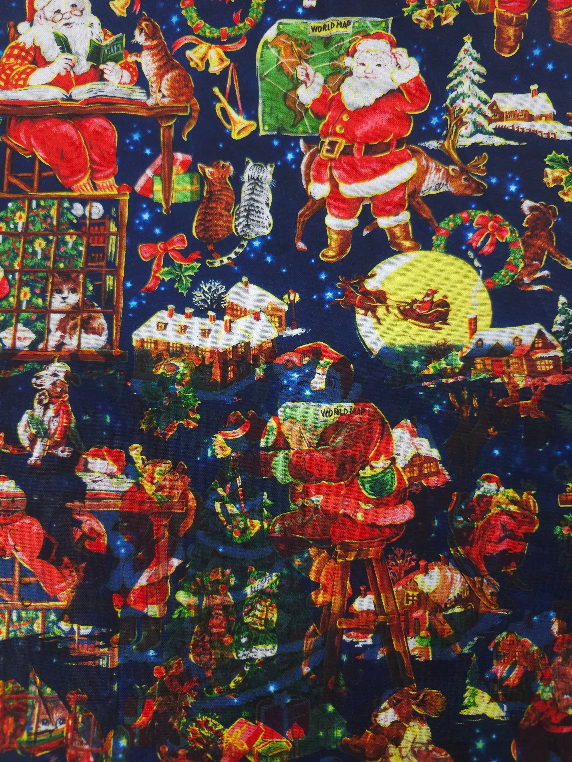Santa's delivery Cotton- 1.2m piece