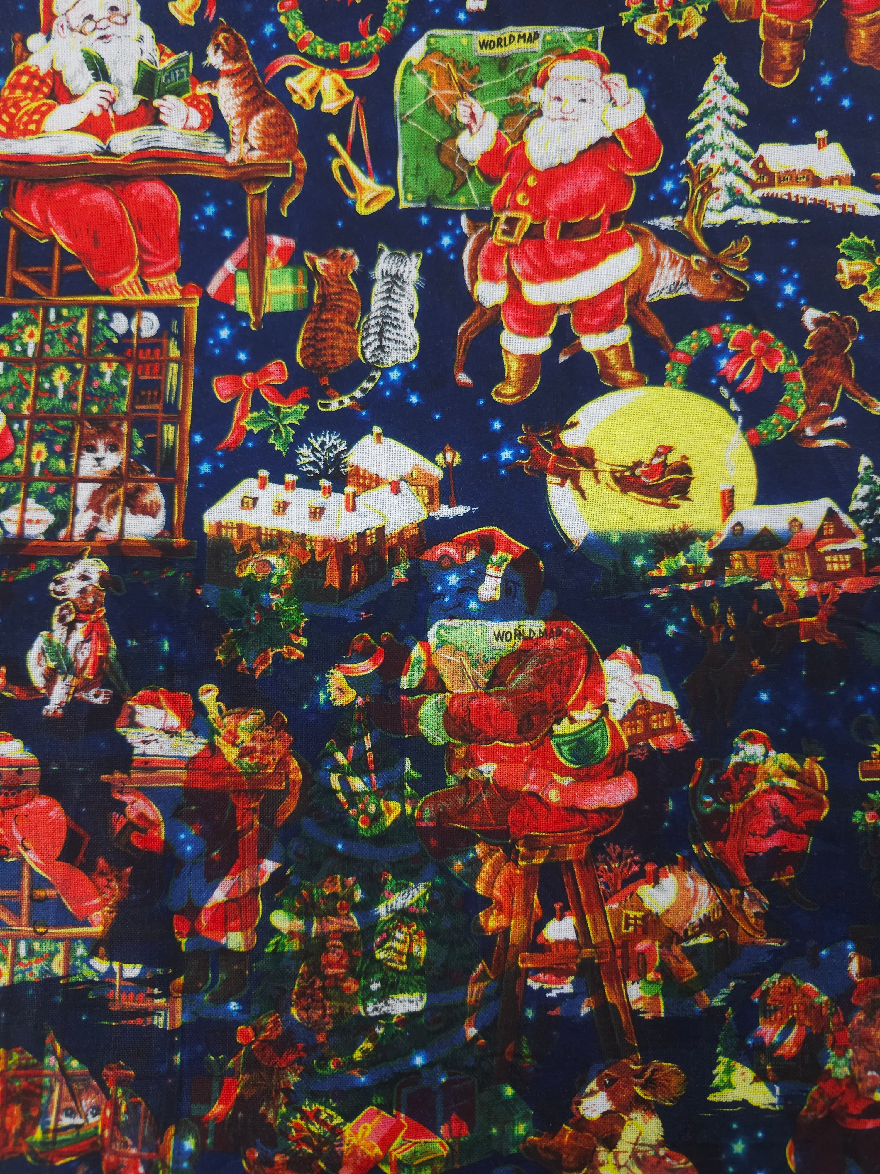 Santa's delivery Cotton- 1.2m piece