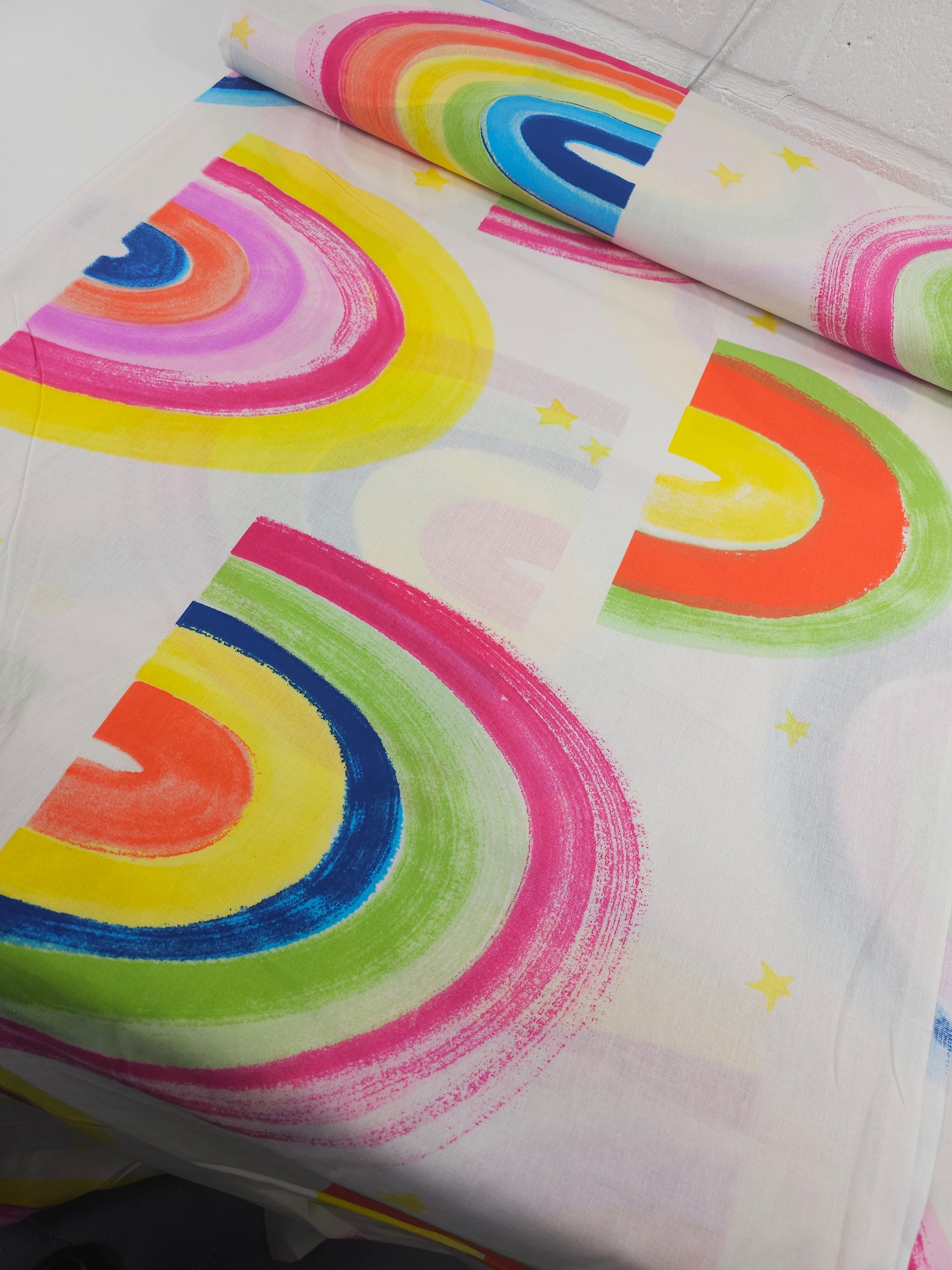 Painted Rainbow 100% Cotton 102” - Dunelm *EXTRA WIDE*
