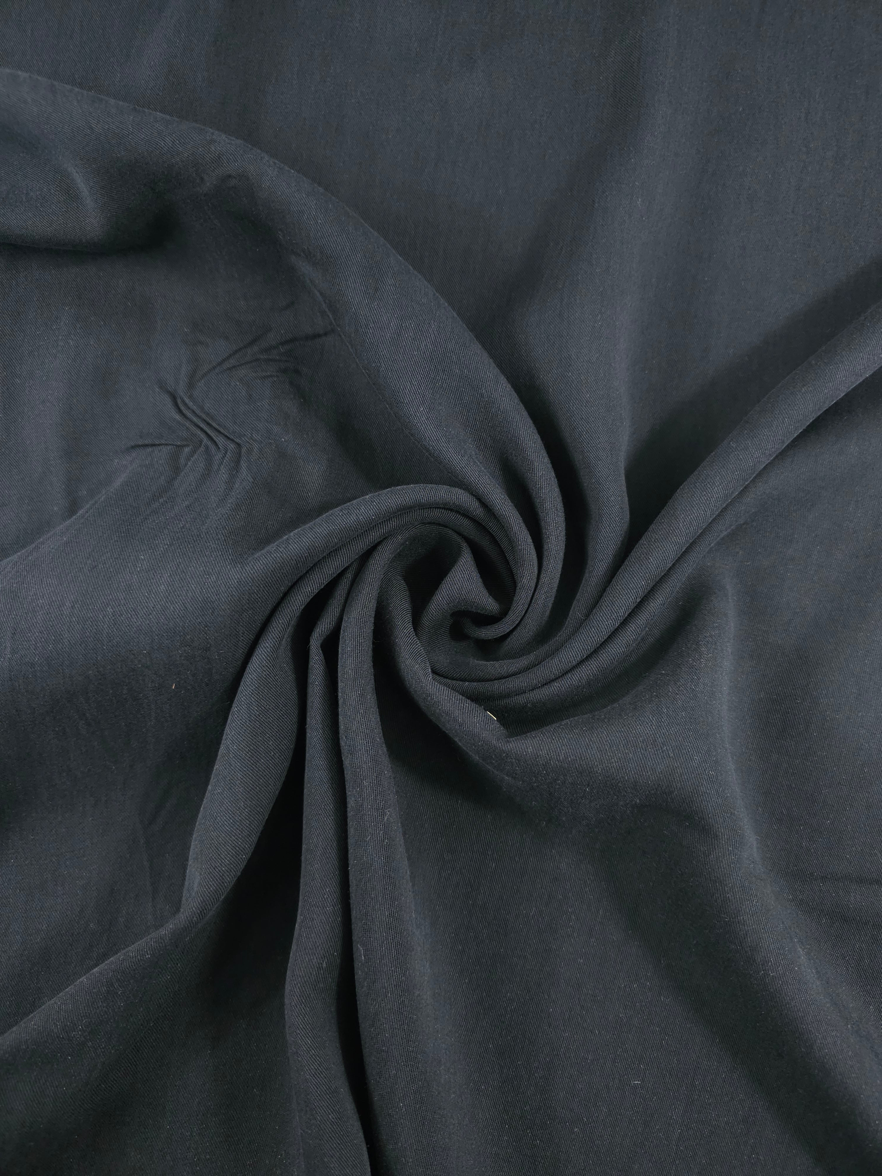 Black Lightweight Tencel Lining