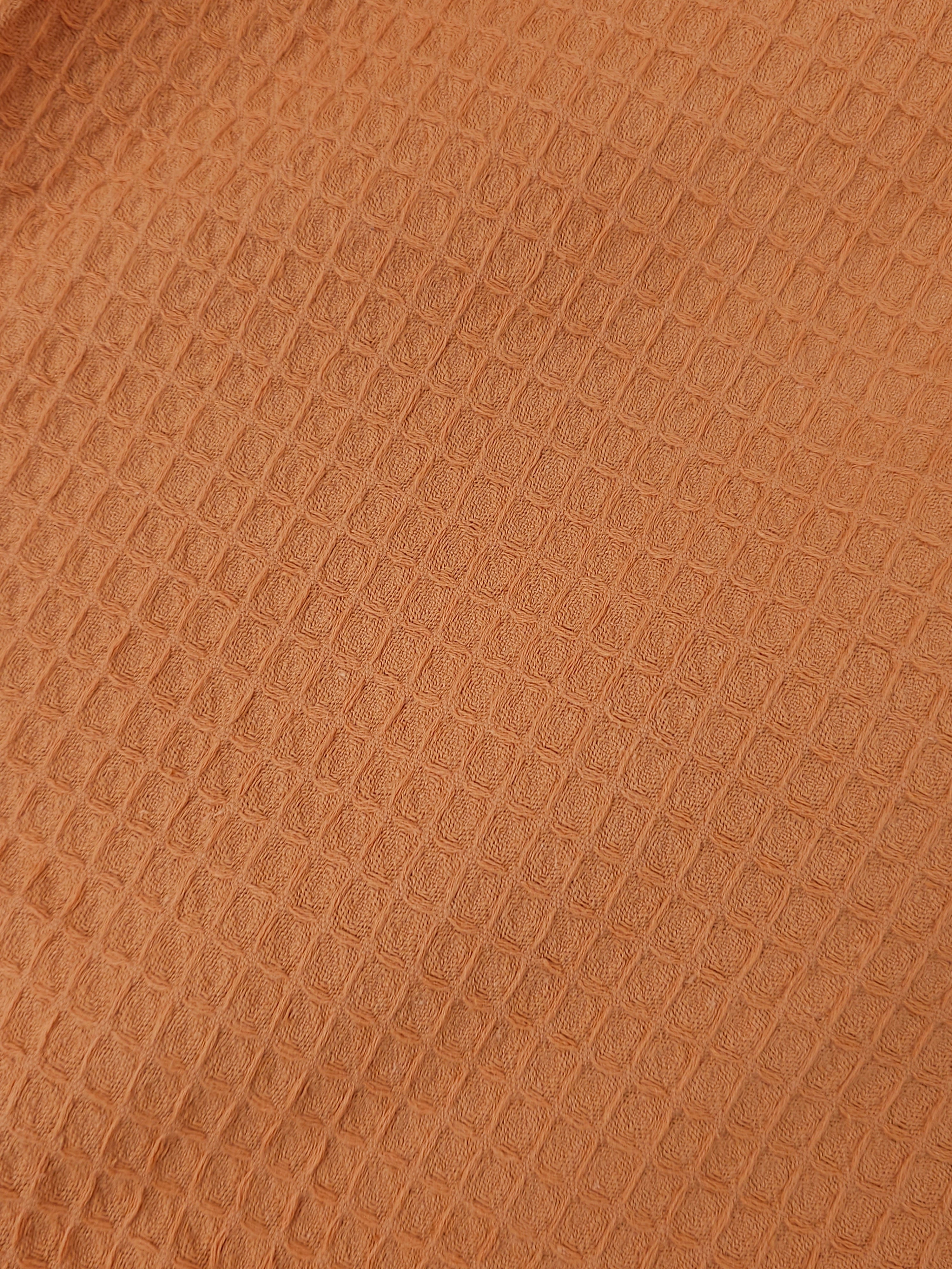 Orange Waffle Cotton