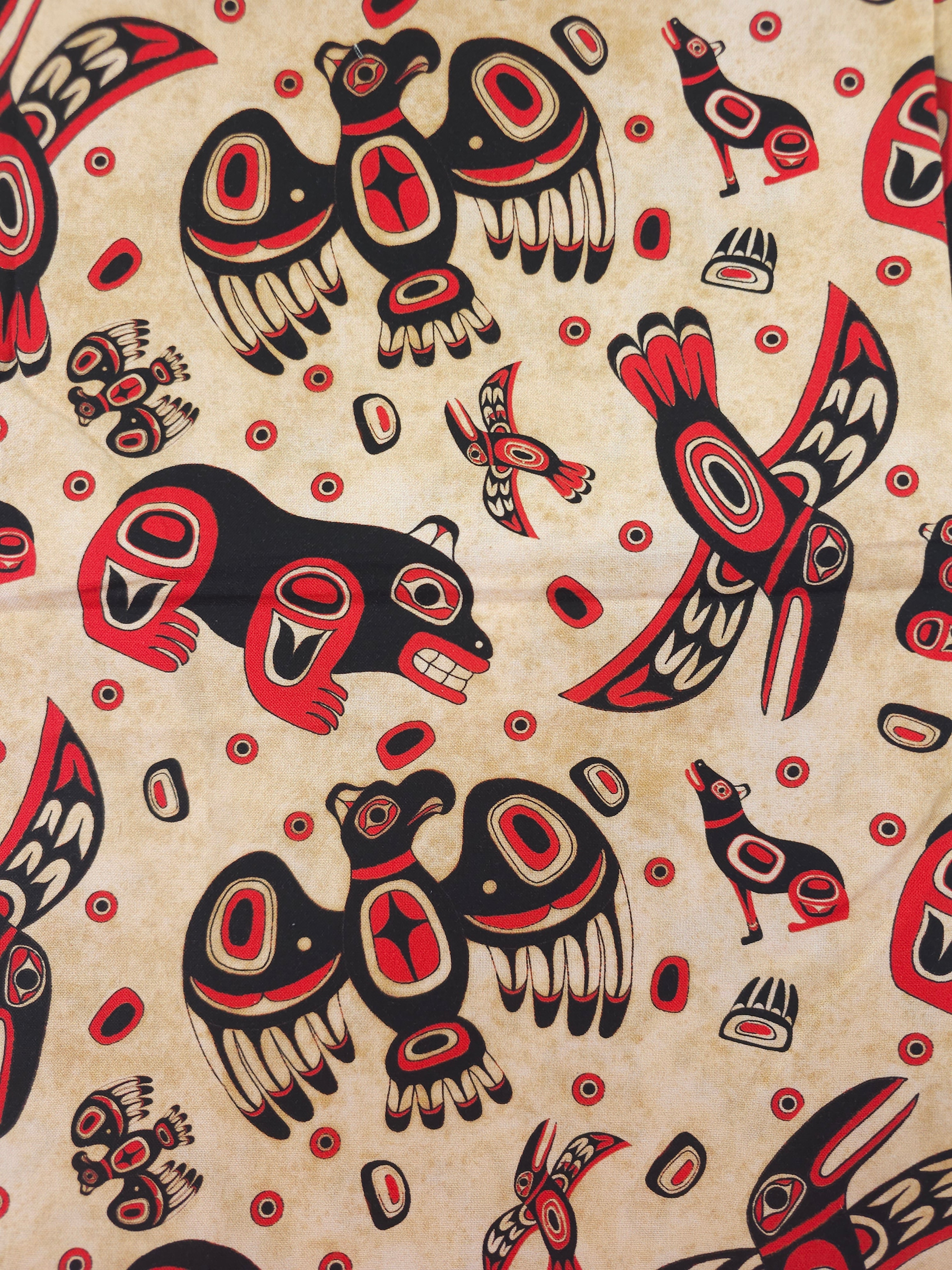 Native Animals 100% Cotton - 1.60m Piece