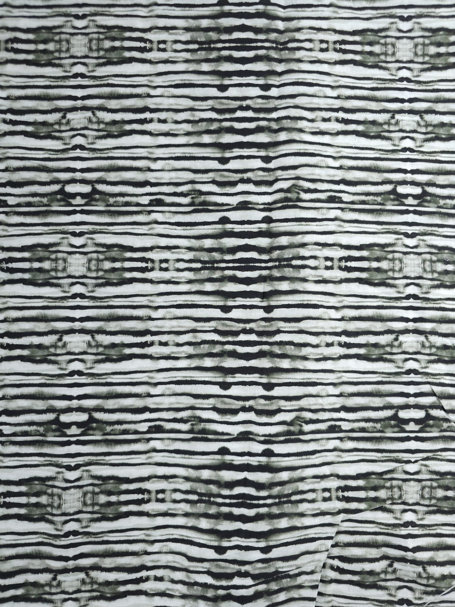 Monochrome Ikat Cotton - 2m Piece