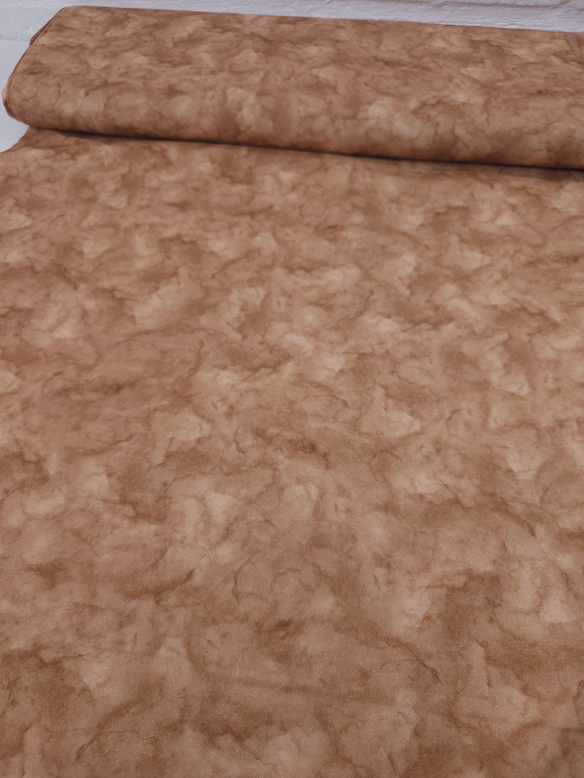Pale Brown Smokey Marble 100% Cotton