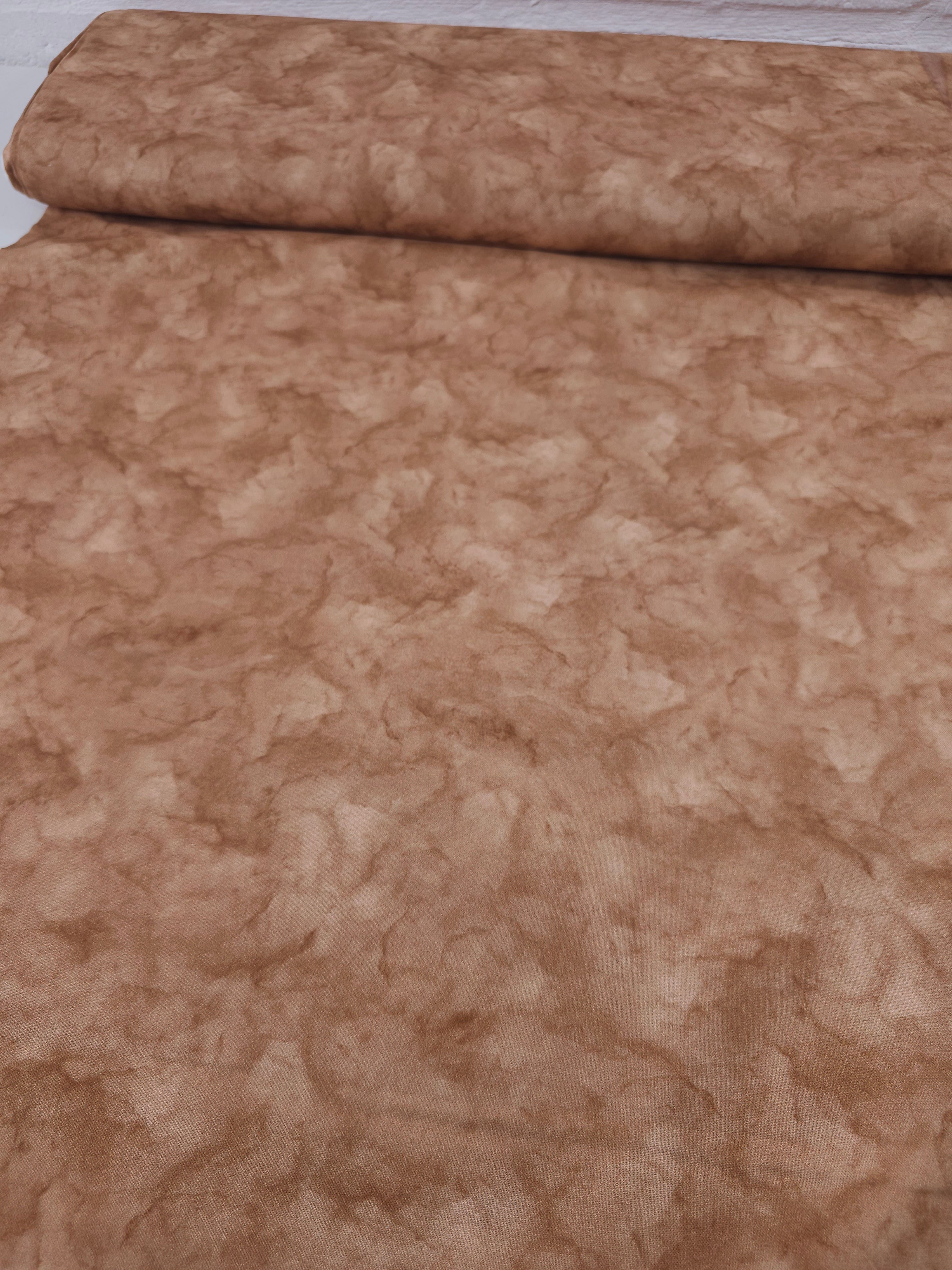 Pale Brown Smokey Marble 100% Cotton