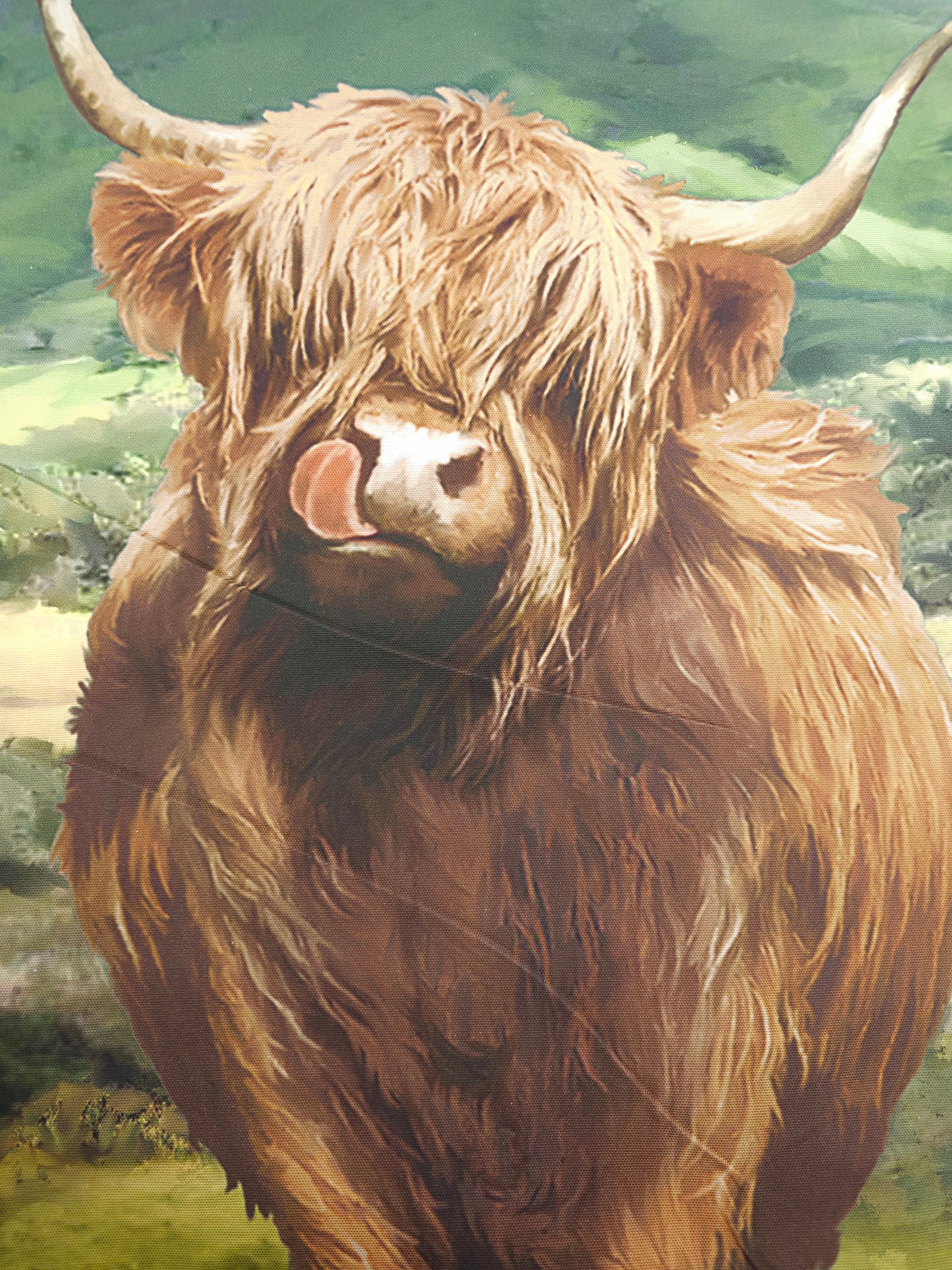 *SEW YOUR OWN* Highland Cow Apron + Mitts Canvas Cotton