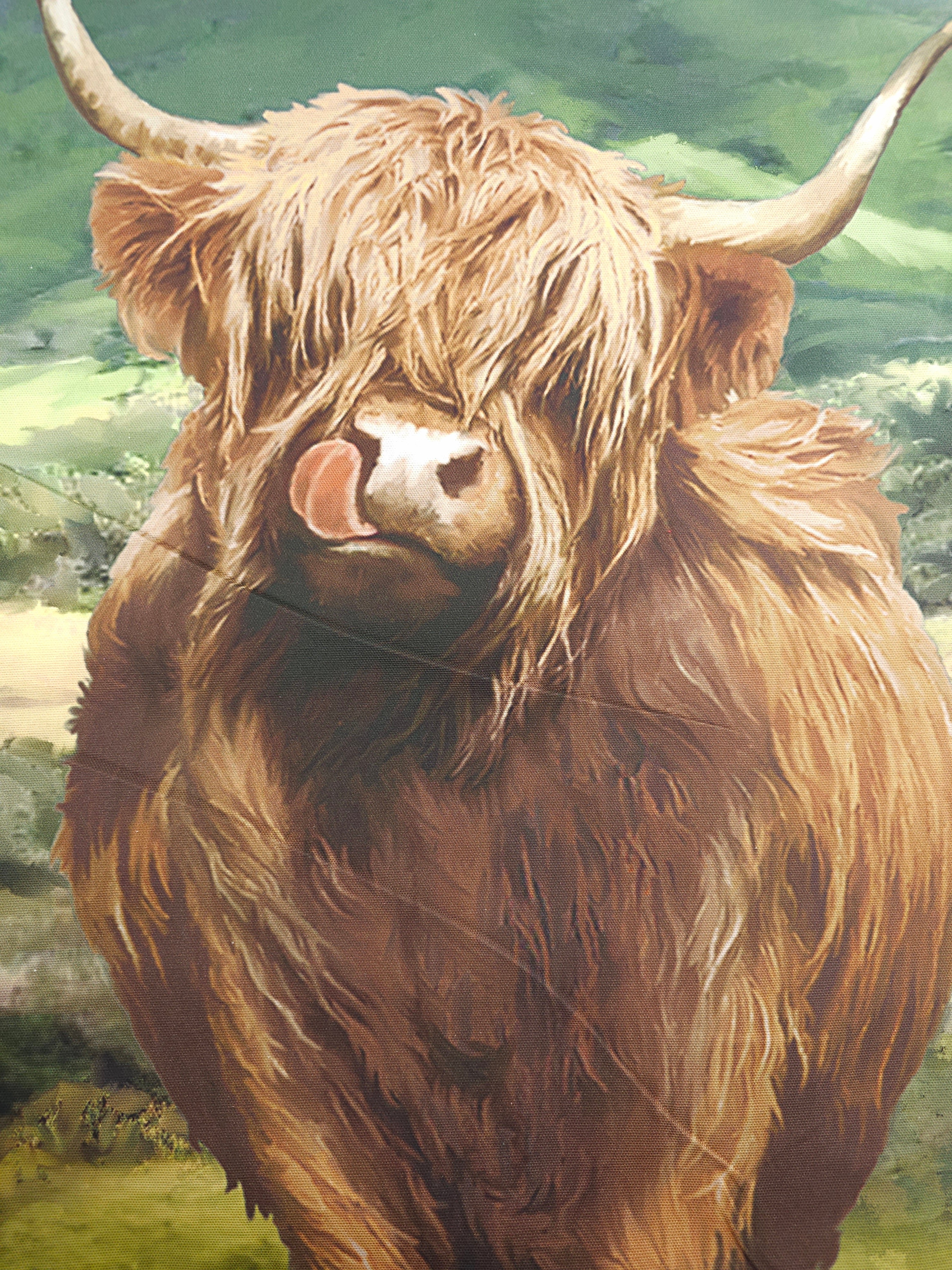 *SEW YOUR OWN* Highland Cow Apron + Mitts Canvas Cotton