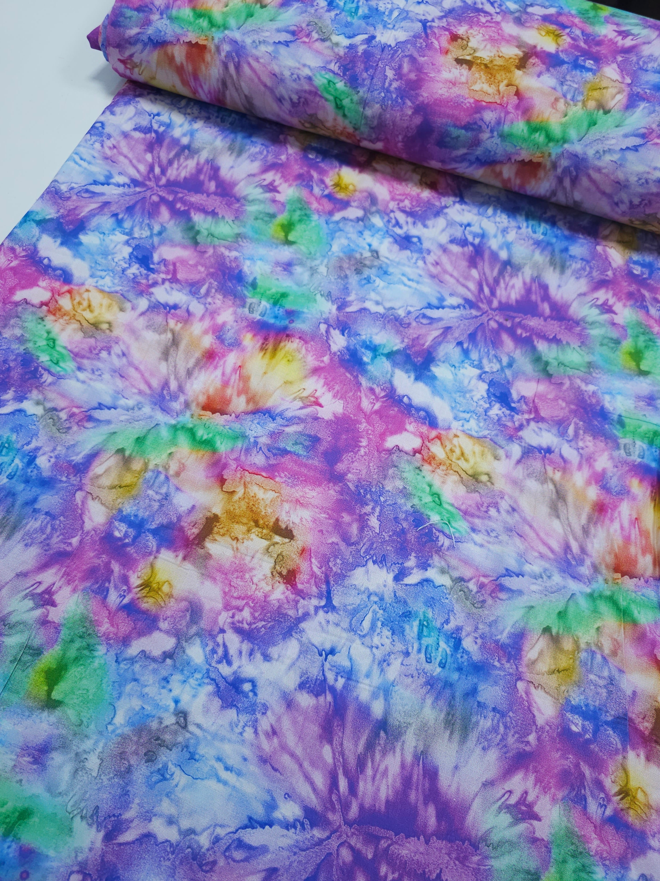 Multicolour Marble Diffusion 100% Cotton