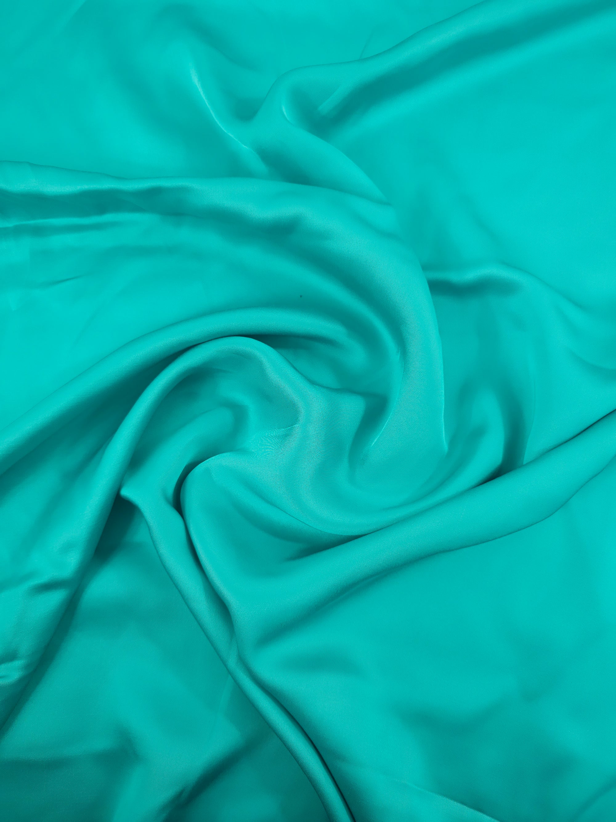 Light Turquoise Viscose Satin