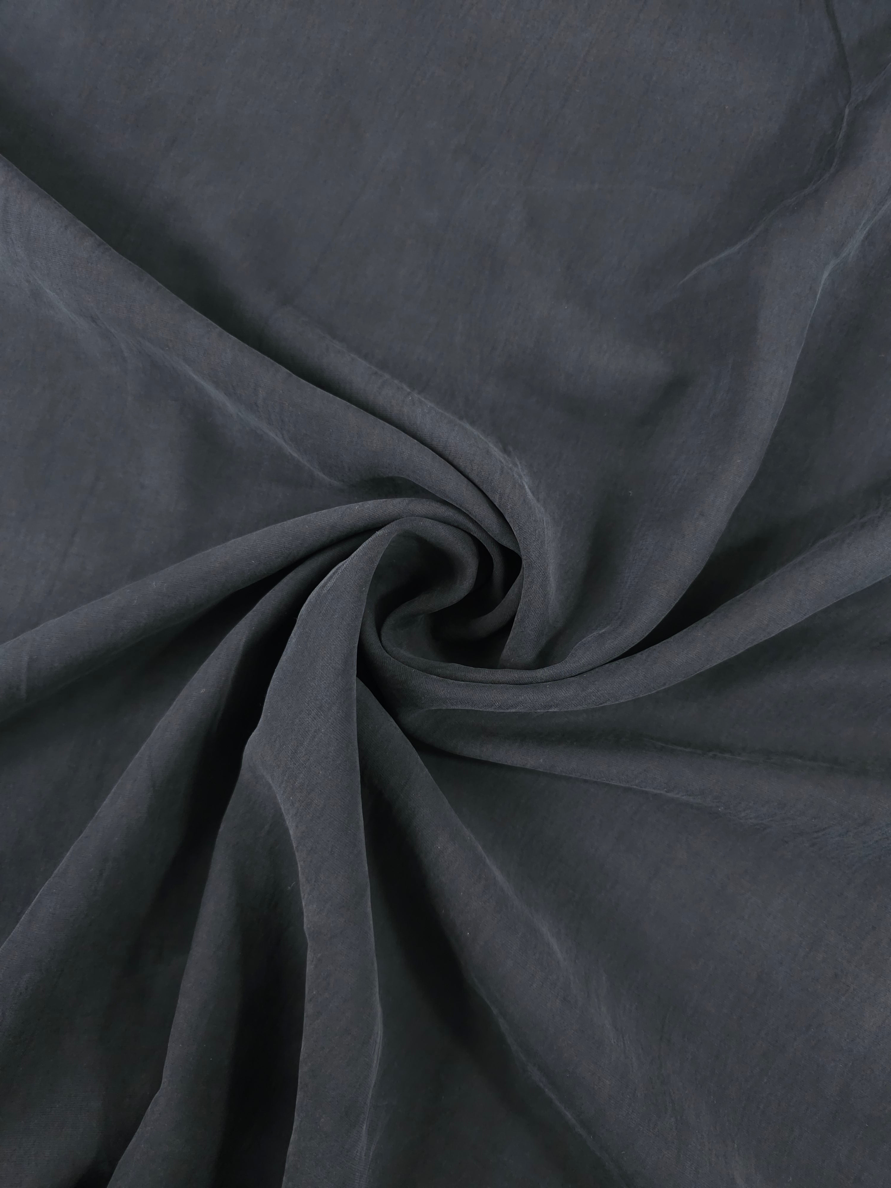 Black Sandwashed Cupro Modal