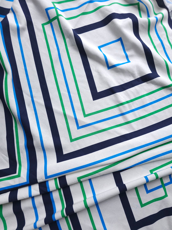 Geometric Diamond Linen