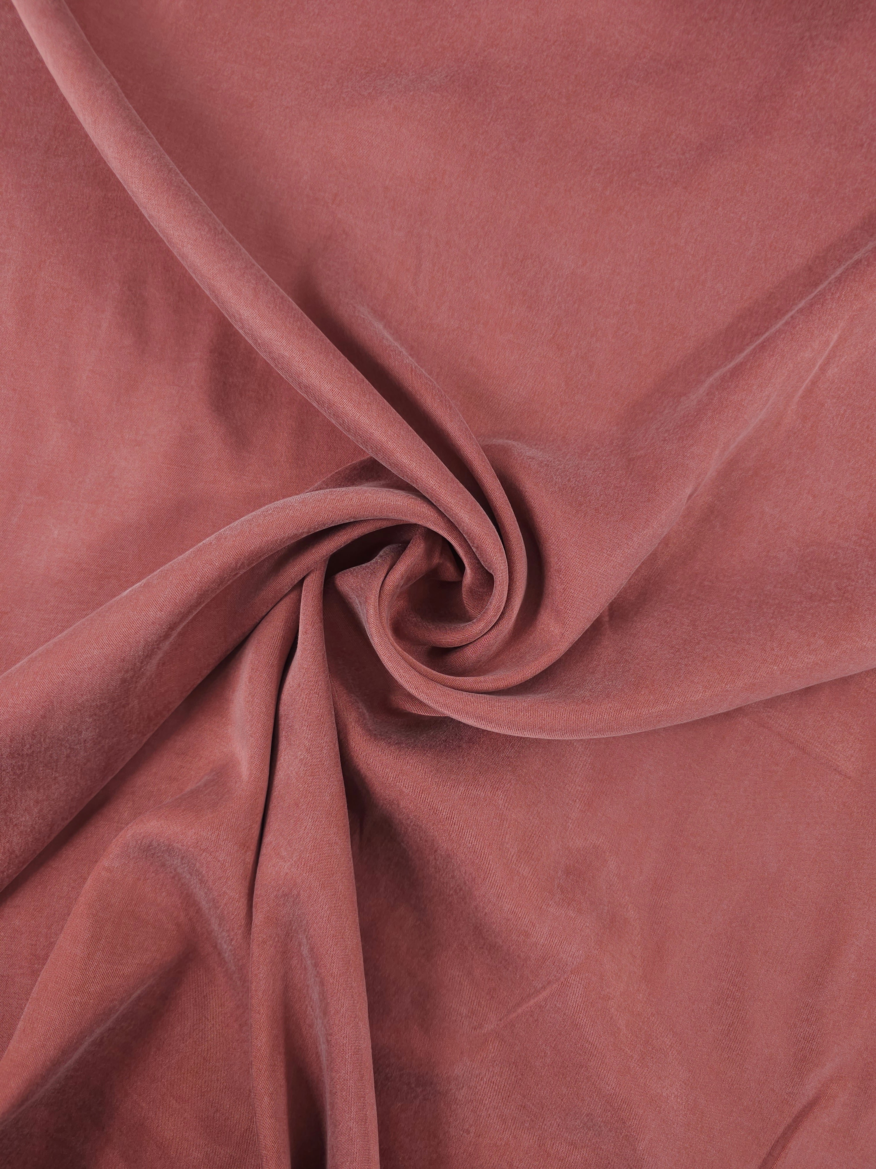 Guava Sandwashed Cupro Viscose