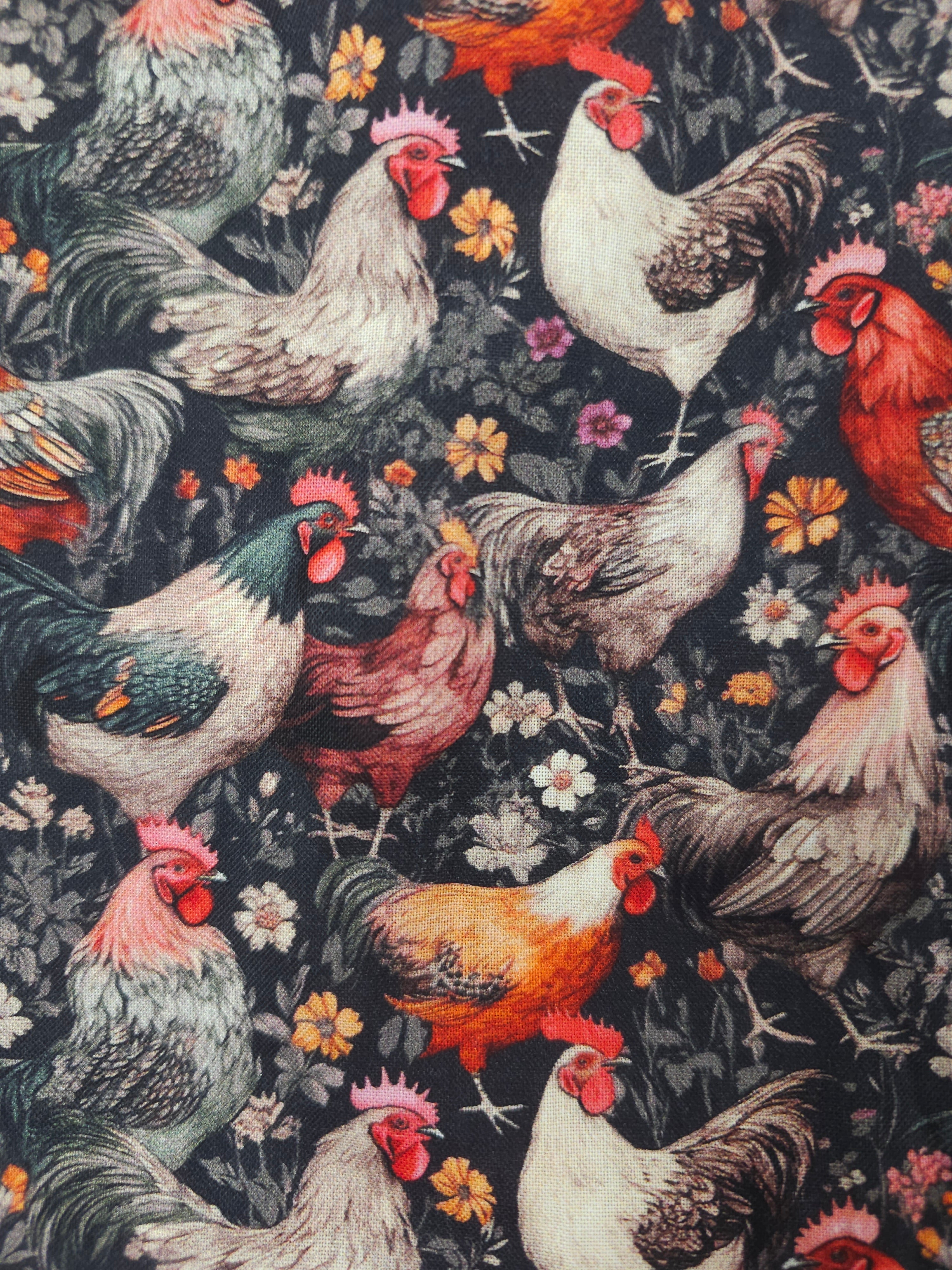 Cottage hens Cotton- 2.4m piece