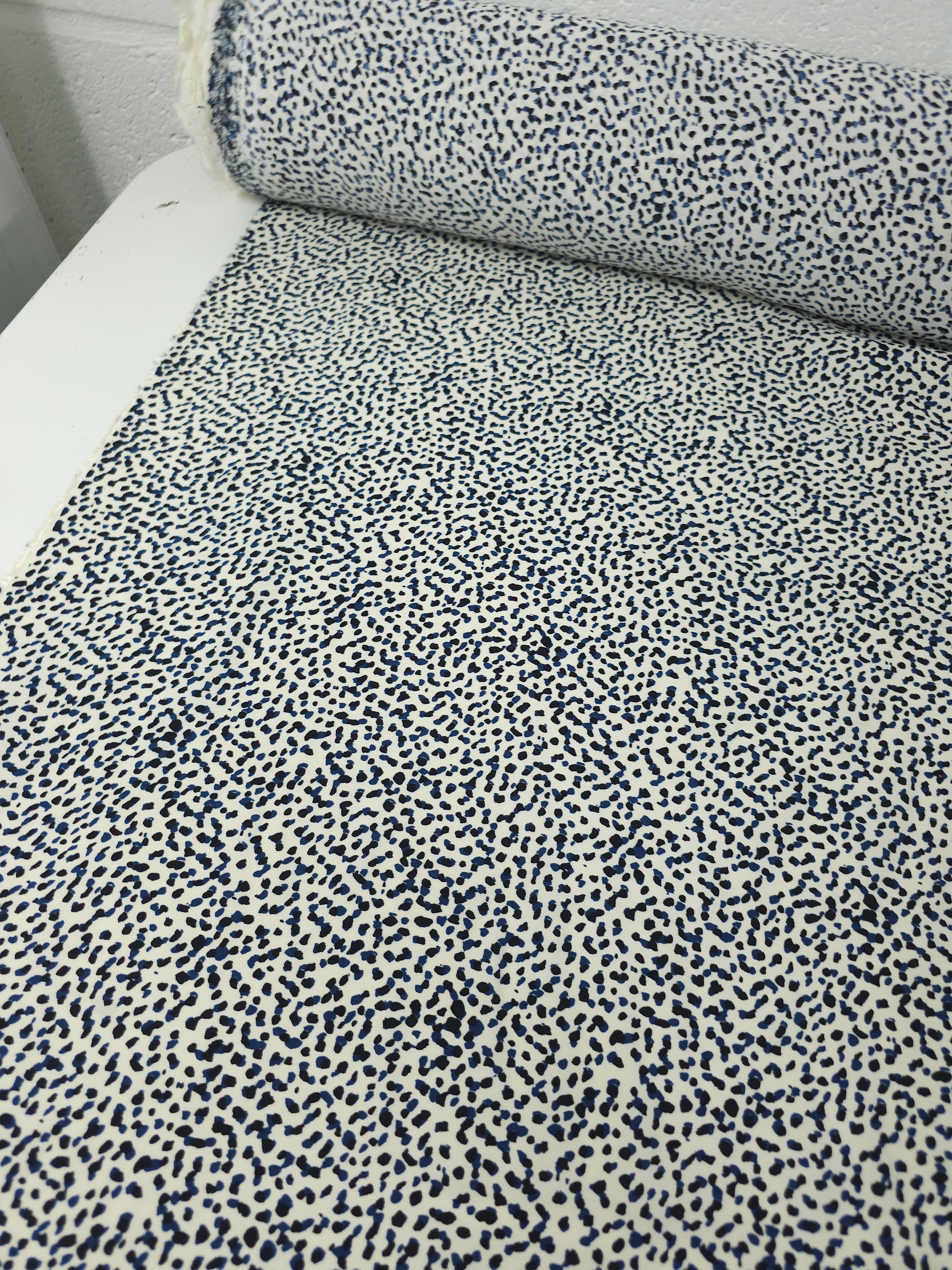 Black/Blue Speckle Viscose