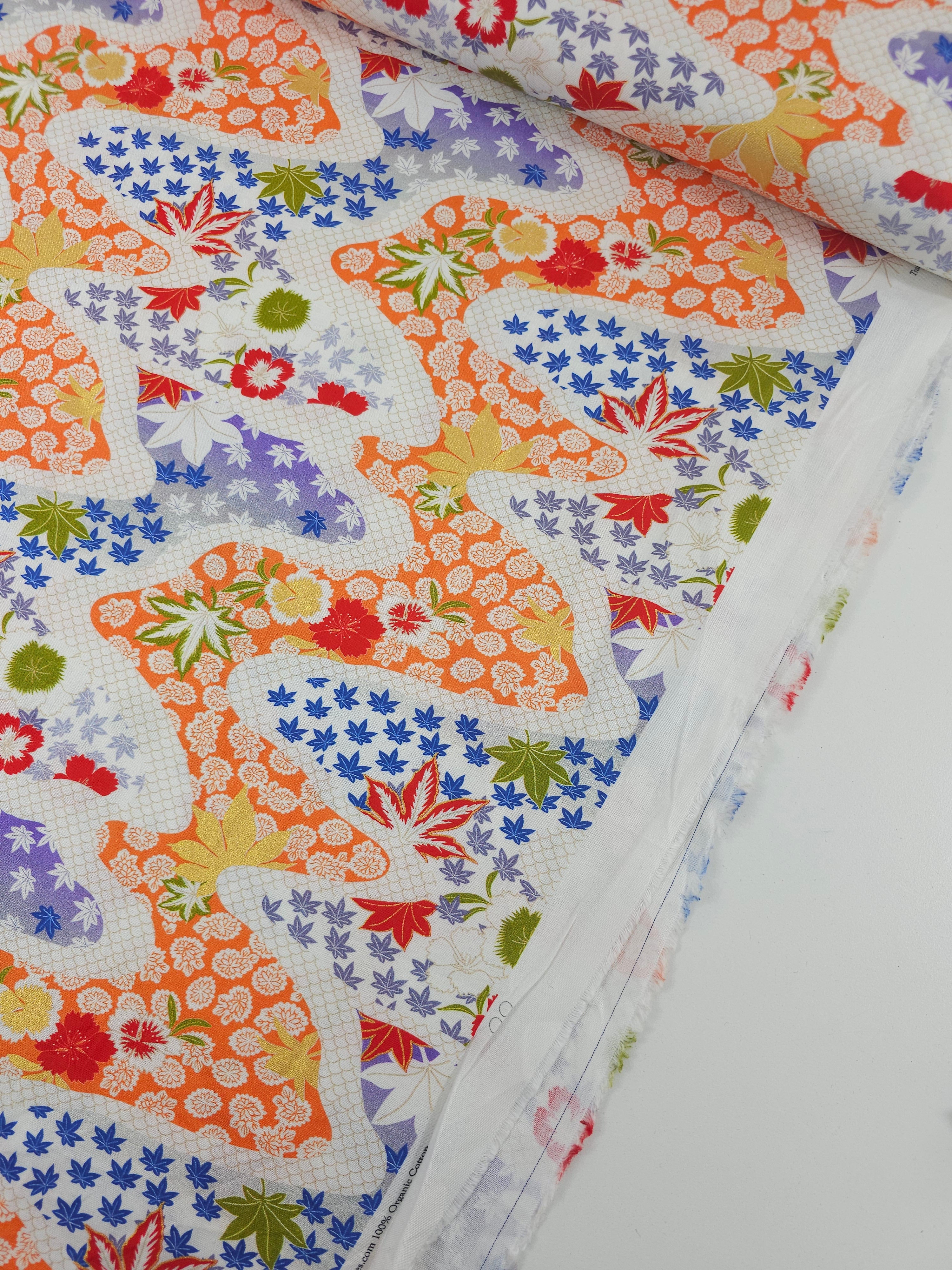 Oriental Serenity Leaf 100% Cotton