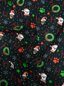  Christmas Dog Paw 100% Cotton