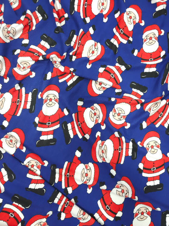 Dark Blue Santa Viscose Jersey