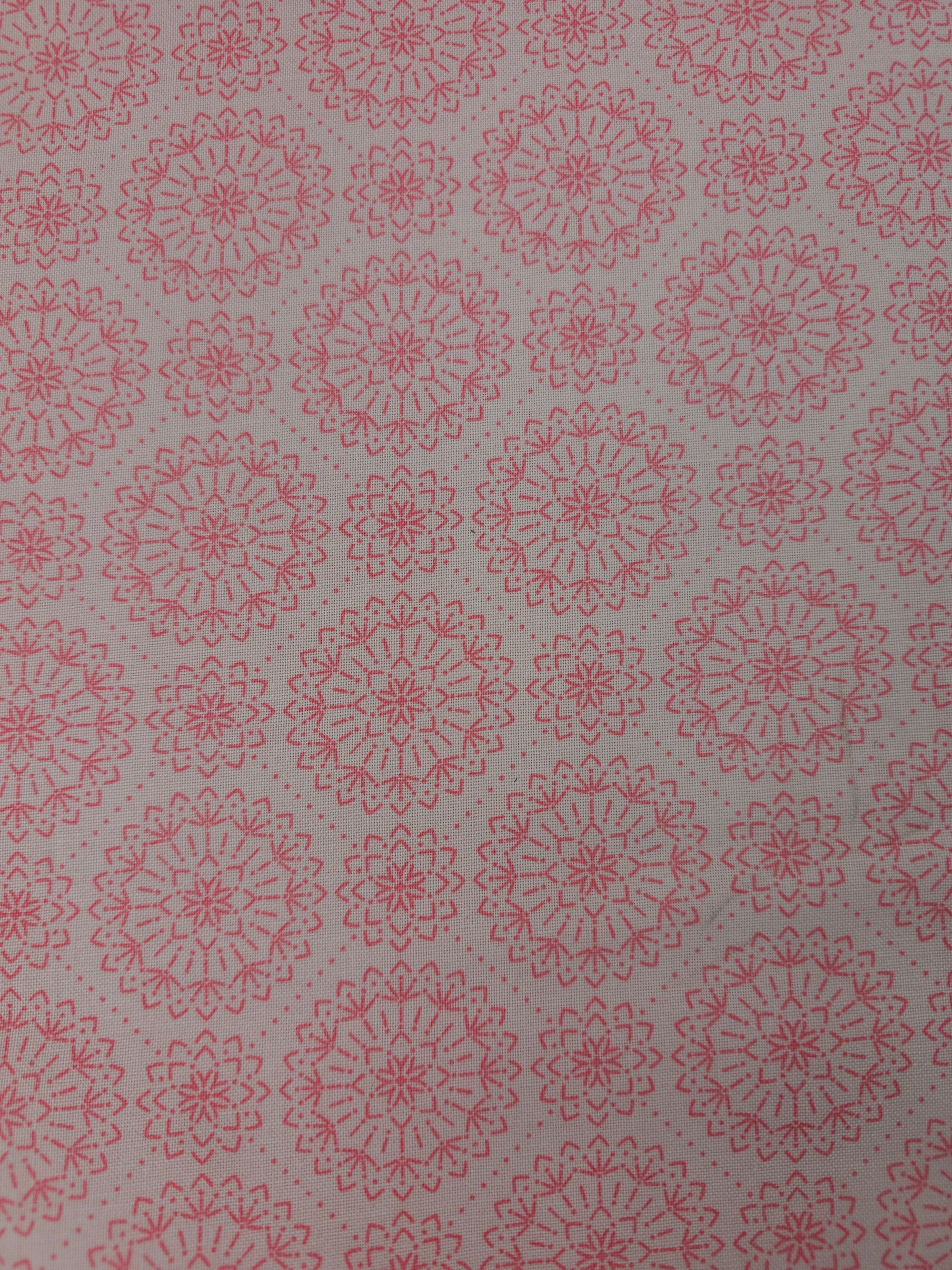 Baby Pink Mandala Circle 100% Cotton