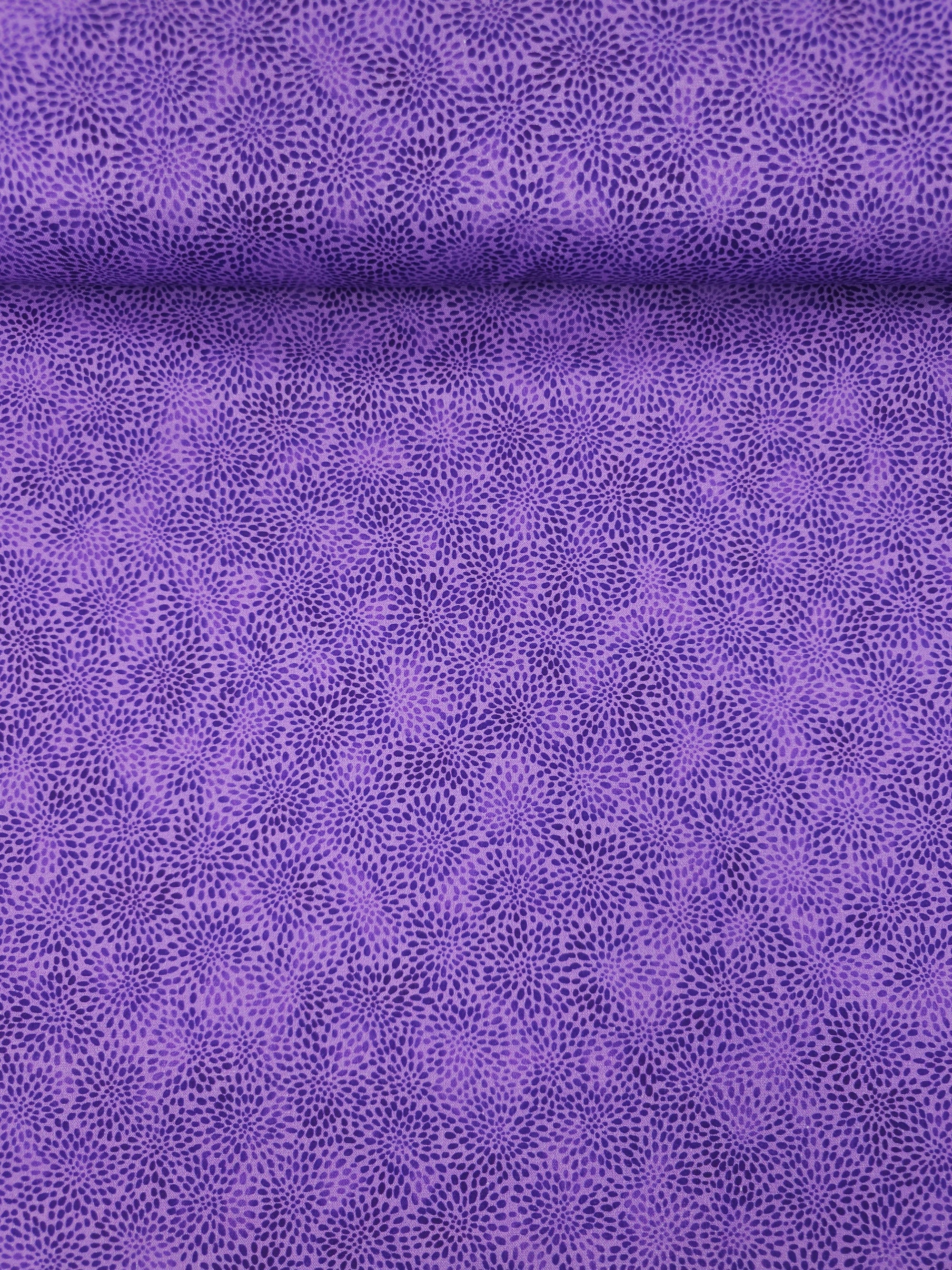 Purple Mini Petal Fusion 100% Cotton 106" - Robert Kaufman *EXTRA WIDE*