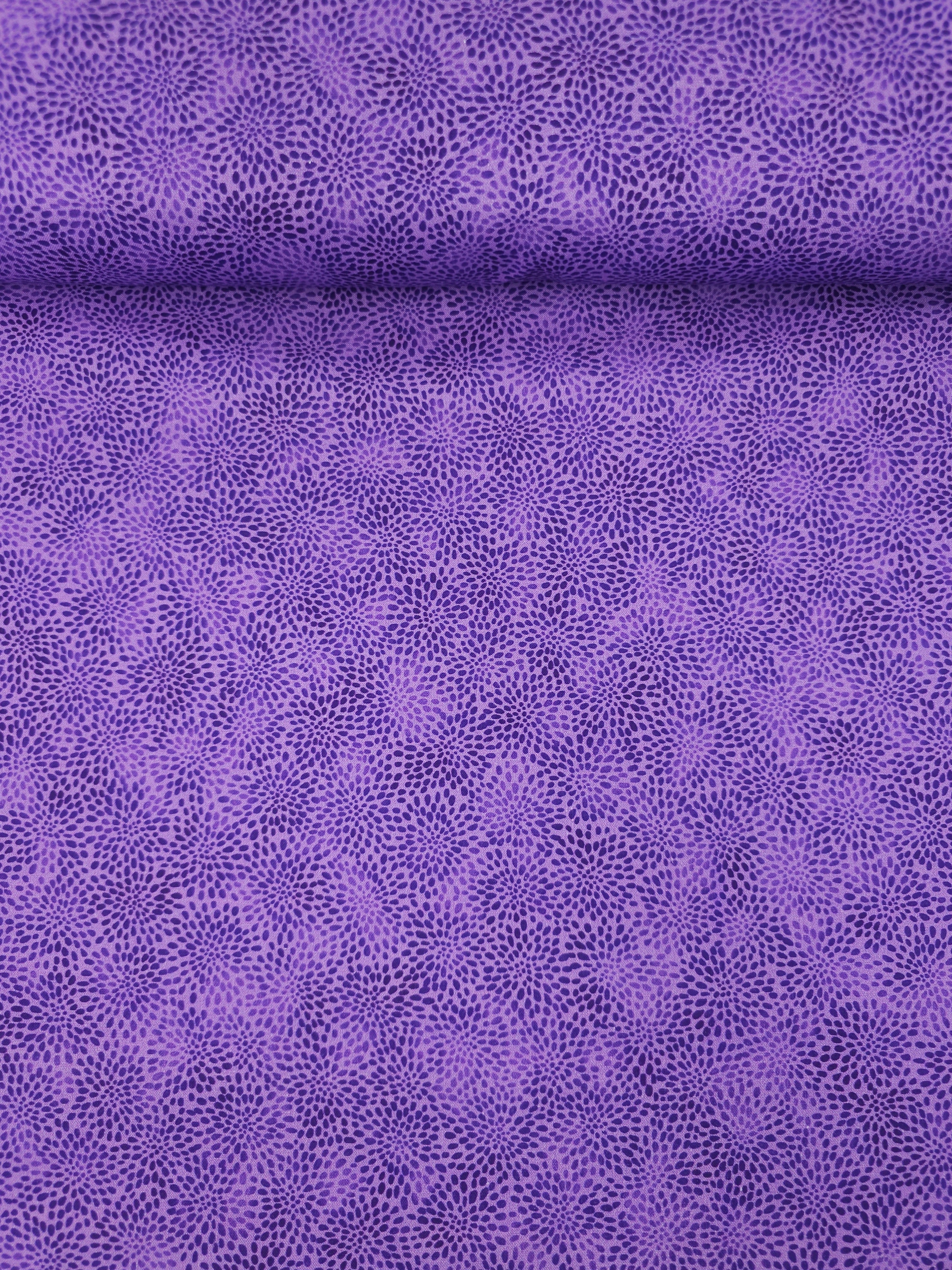 Purple Mini Petal Fusion 100% Cotton 106" - Robert Kaufman *EXTRA WIDE*