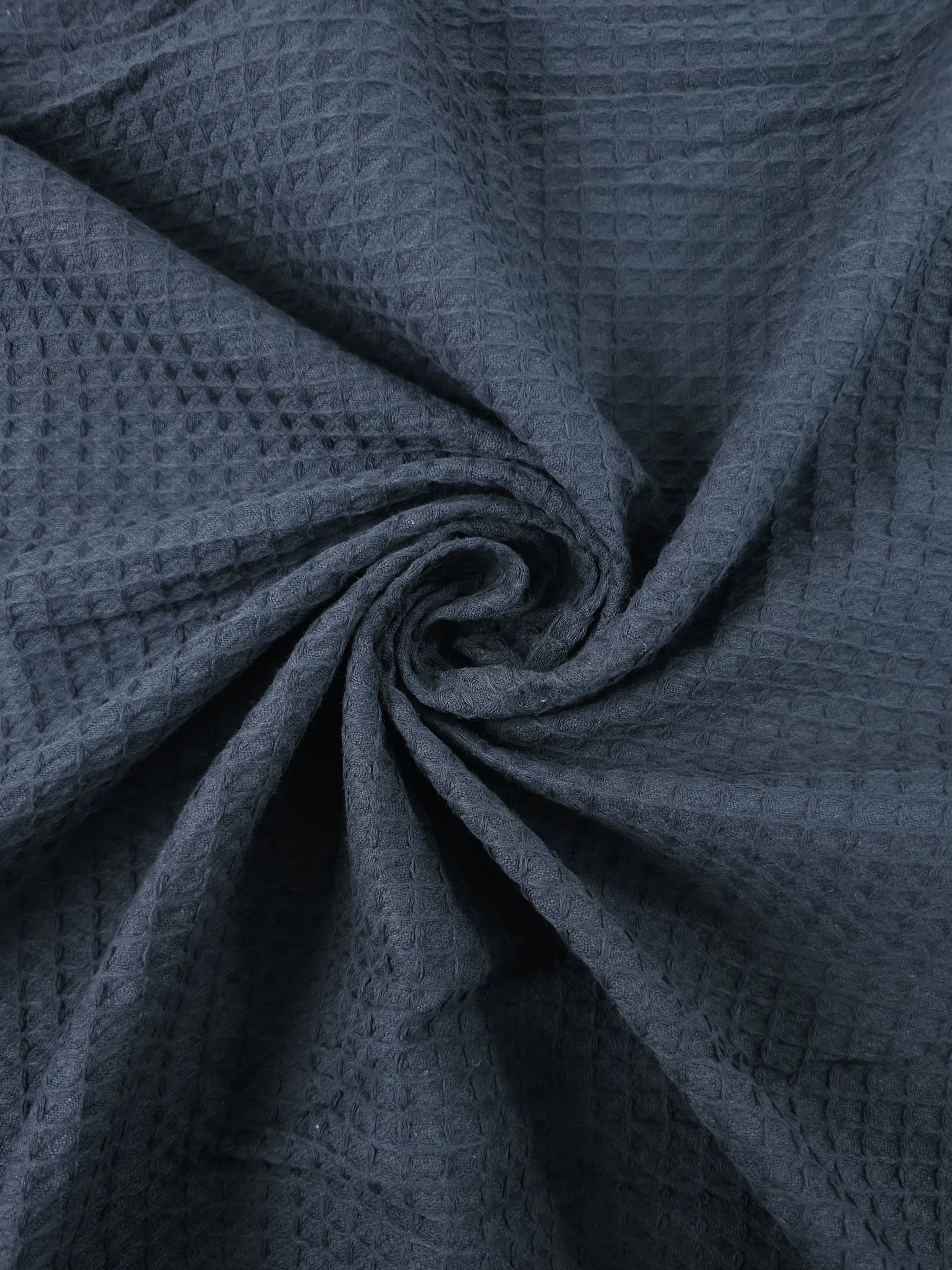 Black Waffle Cotton *EXTRA WIDE*