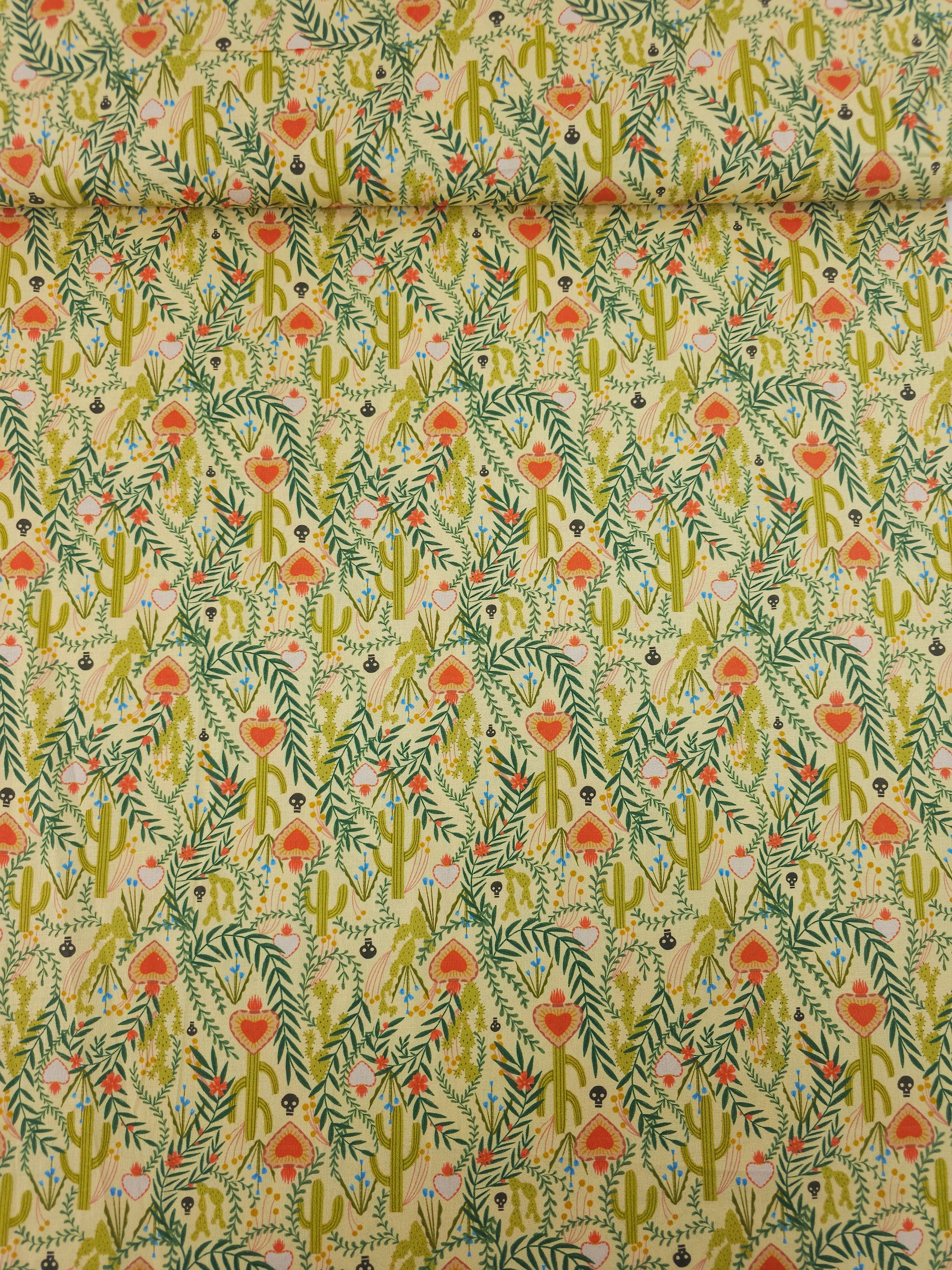 Cacti Floral 100% Cotton