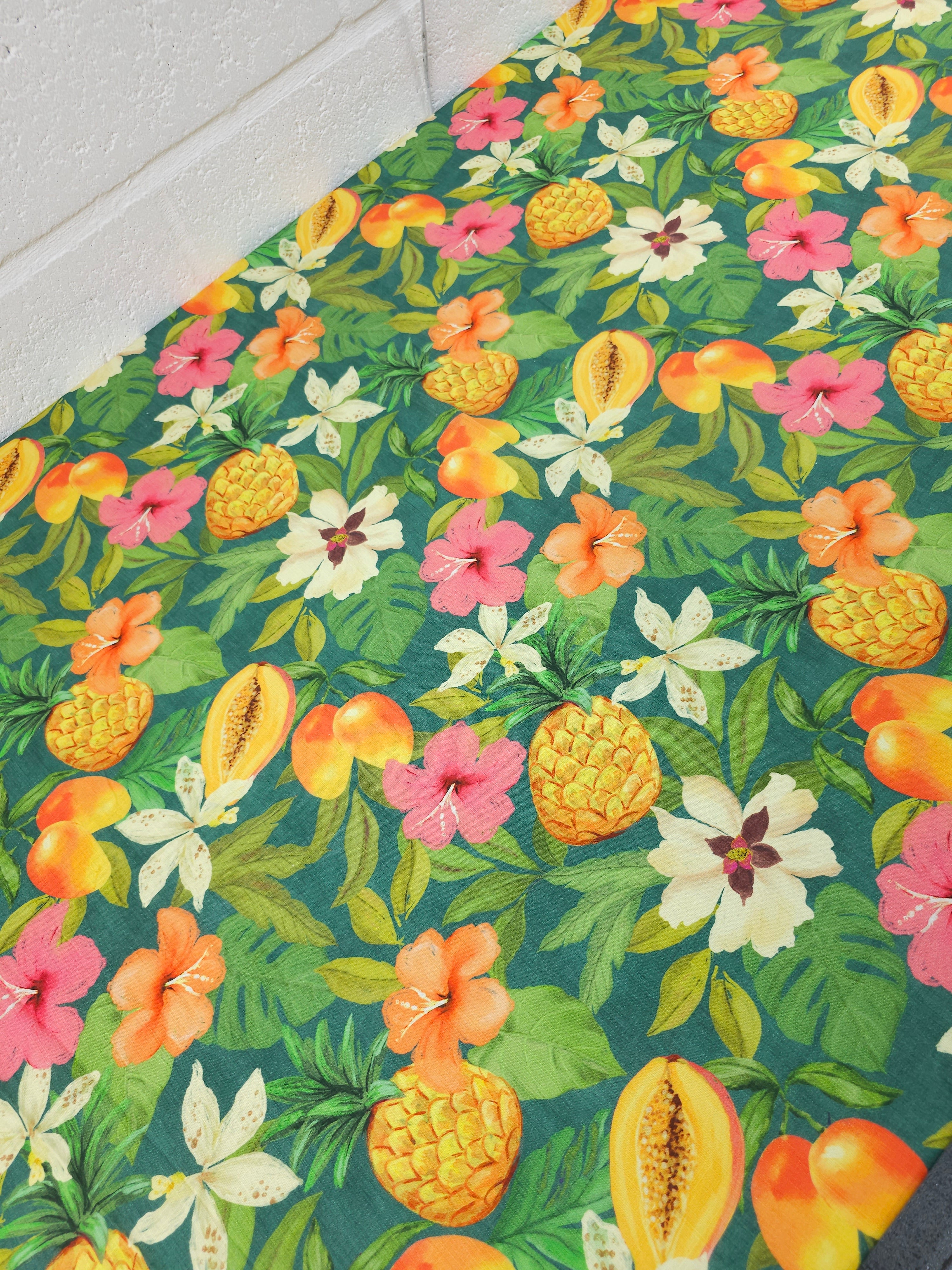 Tropical Fruit Palm Cotton Flax - Mango