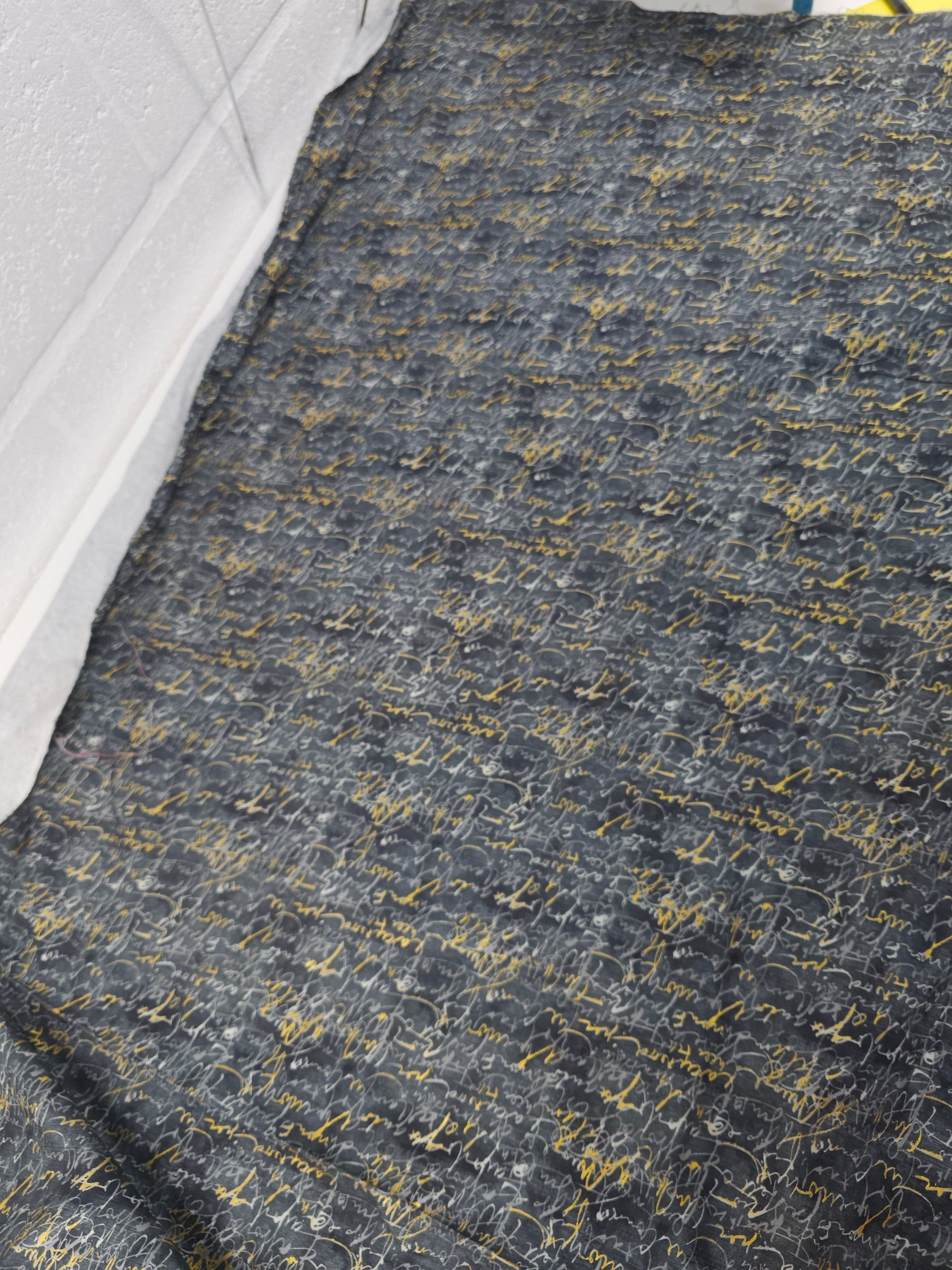 Gold silver sketch Cotton- 2.2m piece