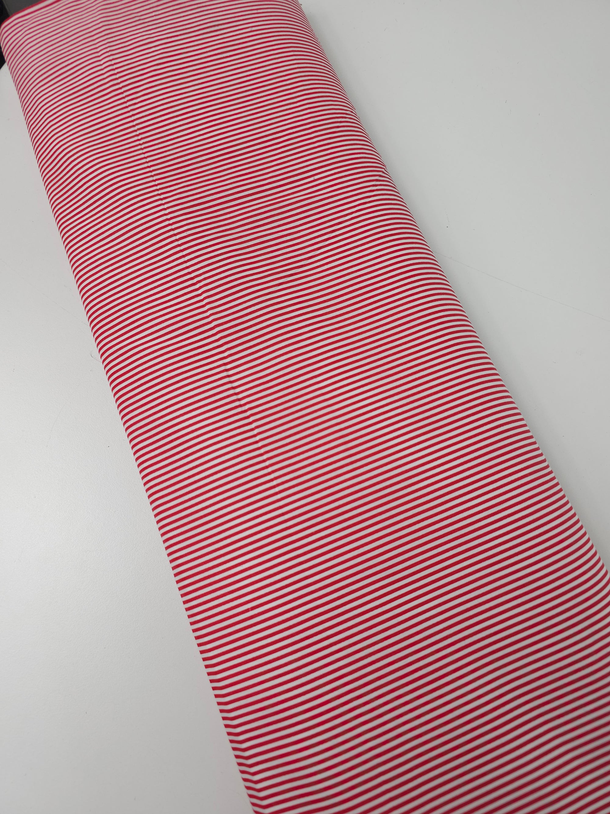 Strawberry Red Stripe 100% Cotton *EXTRA WIDE*