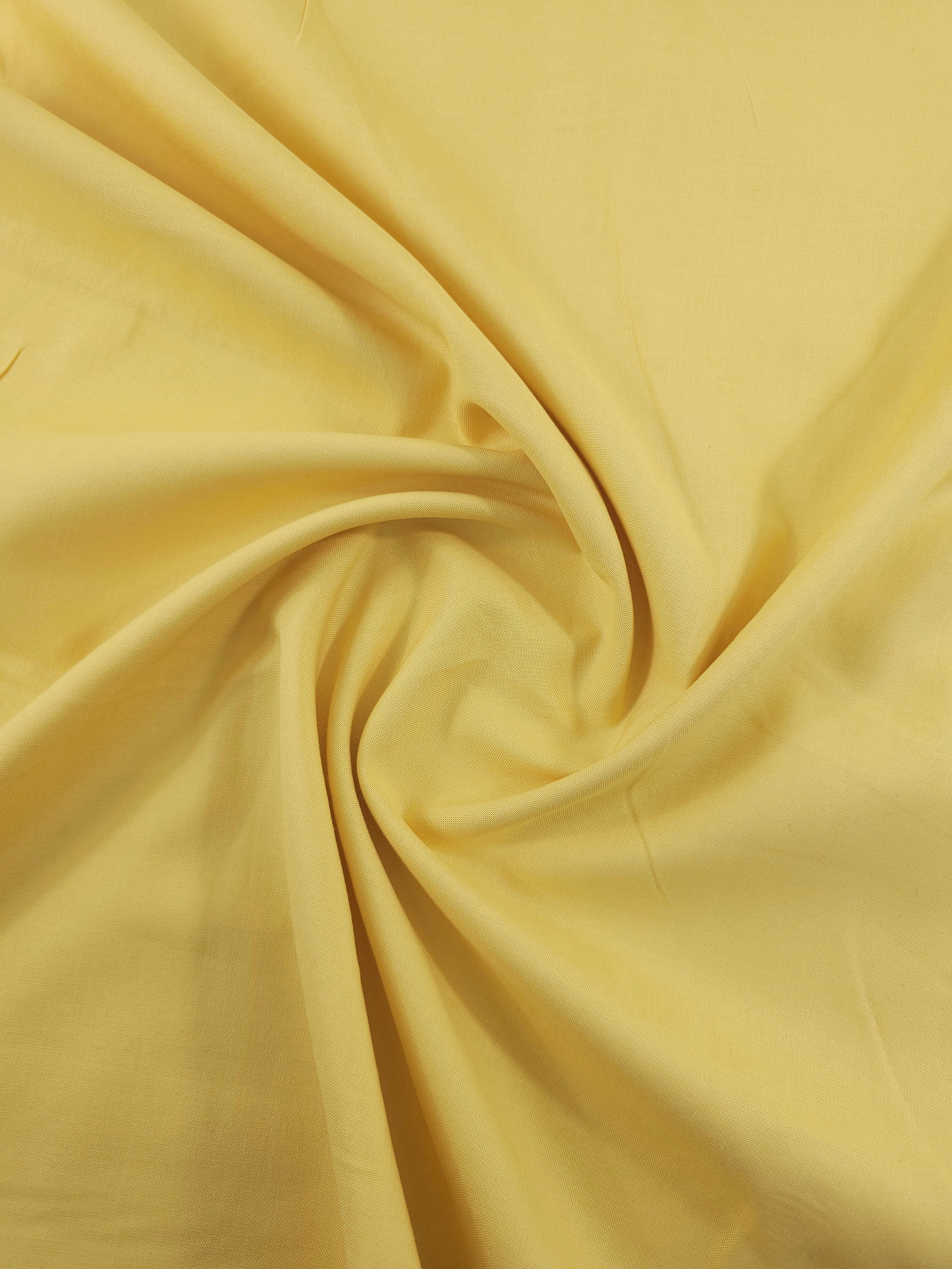 Butter Yellow 100% Cotton