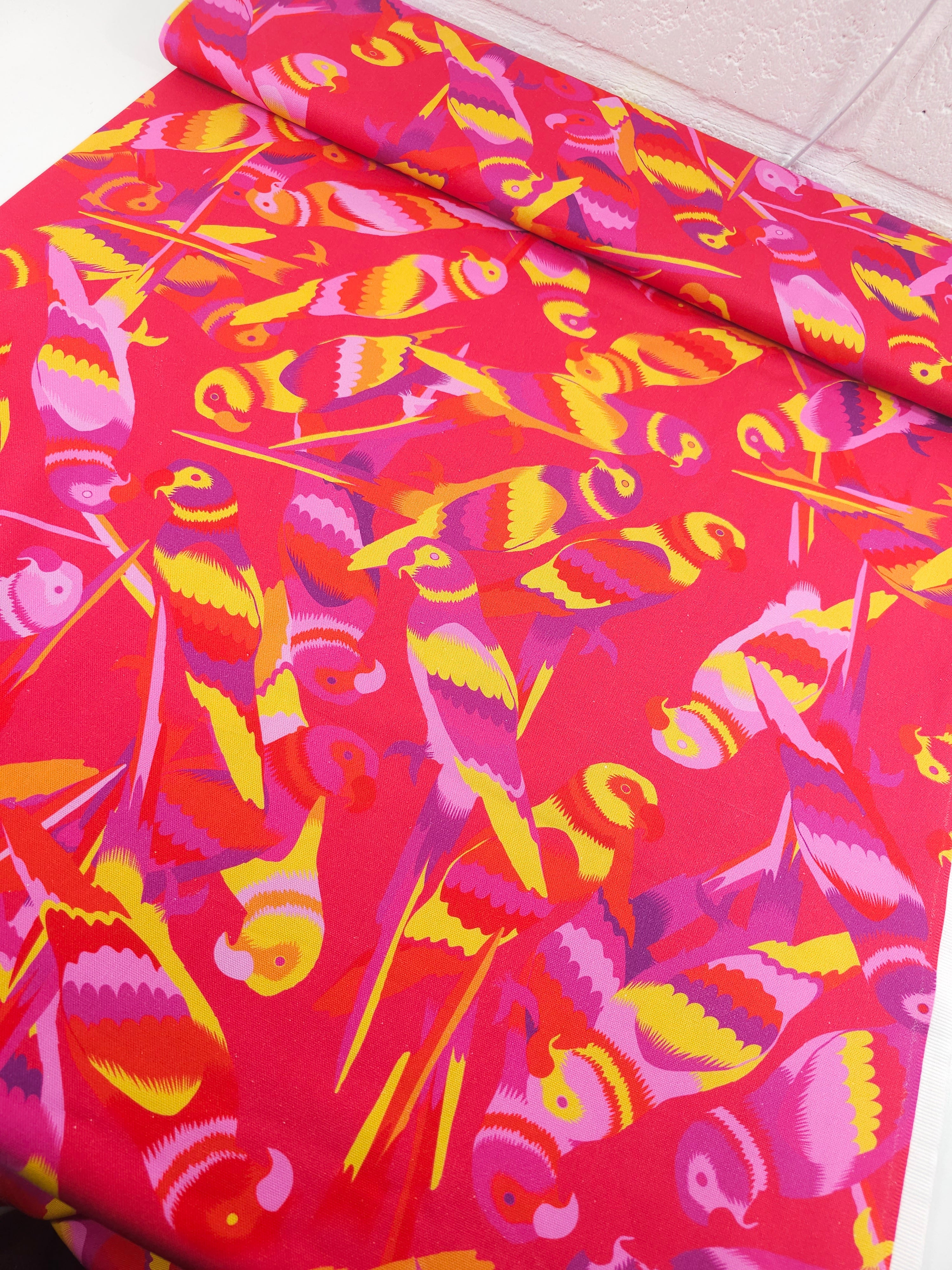 Summer Parrot Fiesta Canvas Cotton