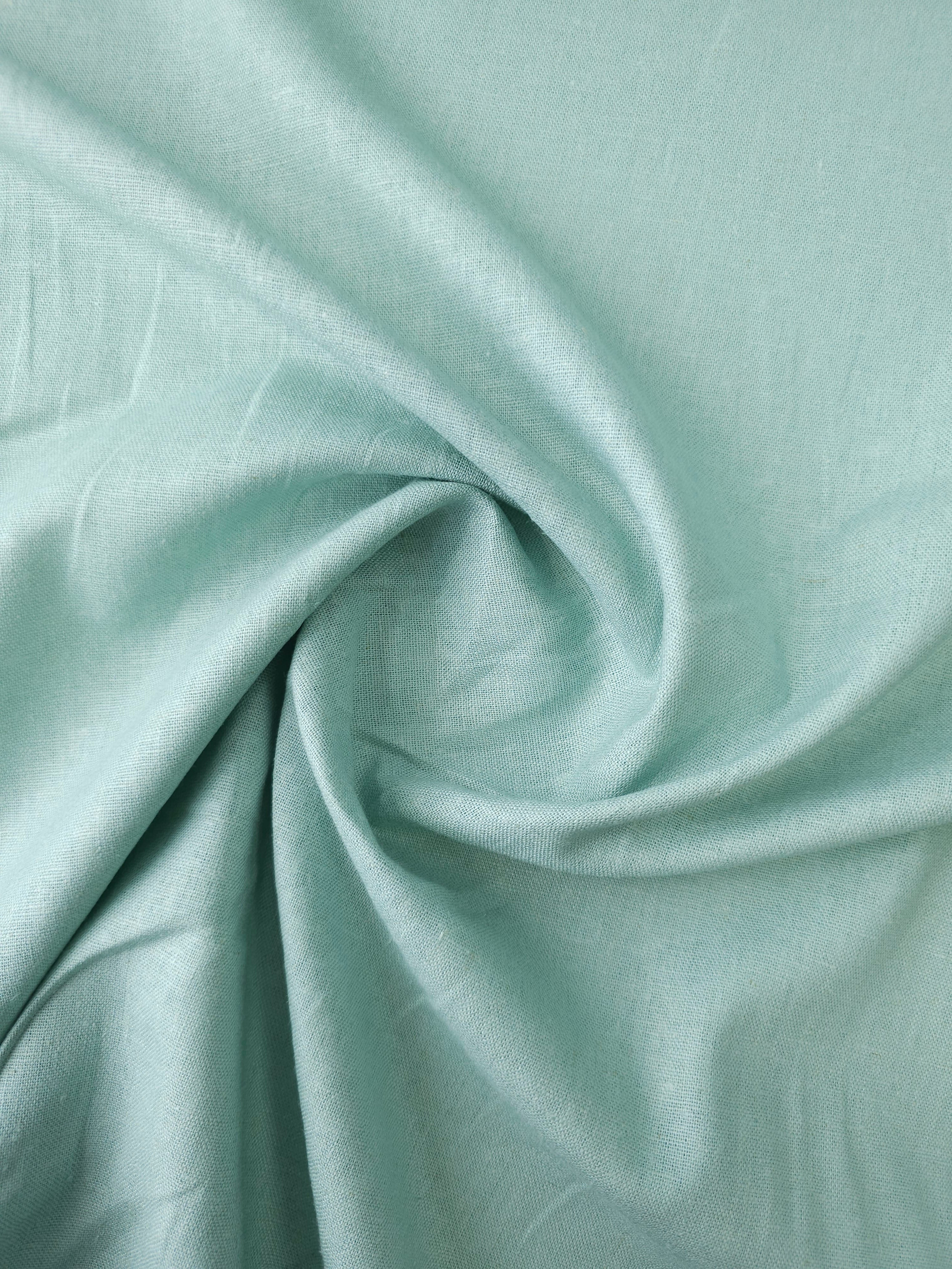 Mint Blue Linen Cotton